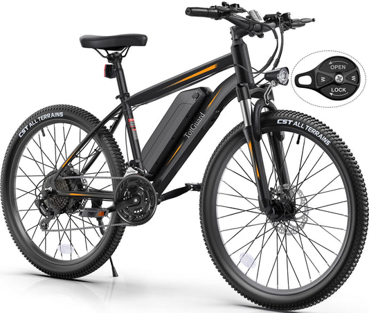 TotGuard Electric Bike for Adults, 27.5" Electric Bike 500W Ebike 19.8MPH Adult Electric Bicycles Electric Mountain Bike,48V 499WH Removable Lithium Battery,21-Speed Gears,Lockable Suspension Fork