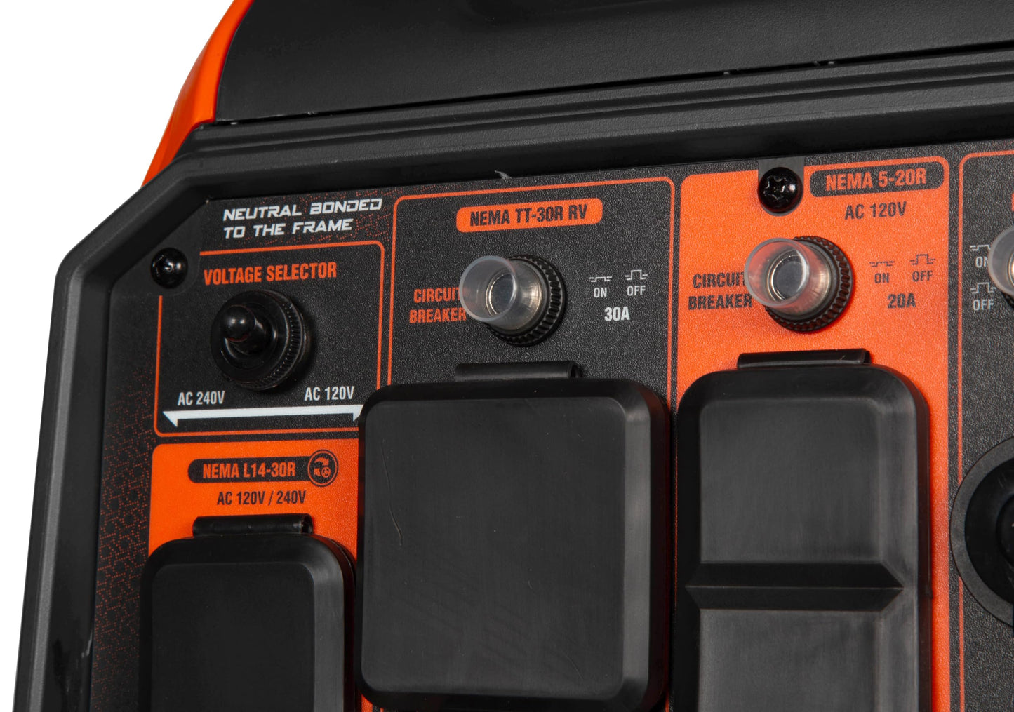 WEN 6800-Watt Dual Fuel RV-Ready Electric Start Portable Inverter Generator with Fuel Shut Off and CO Watchdog for Electric Vehicle Backup (DF680iX)