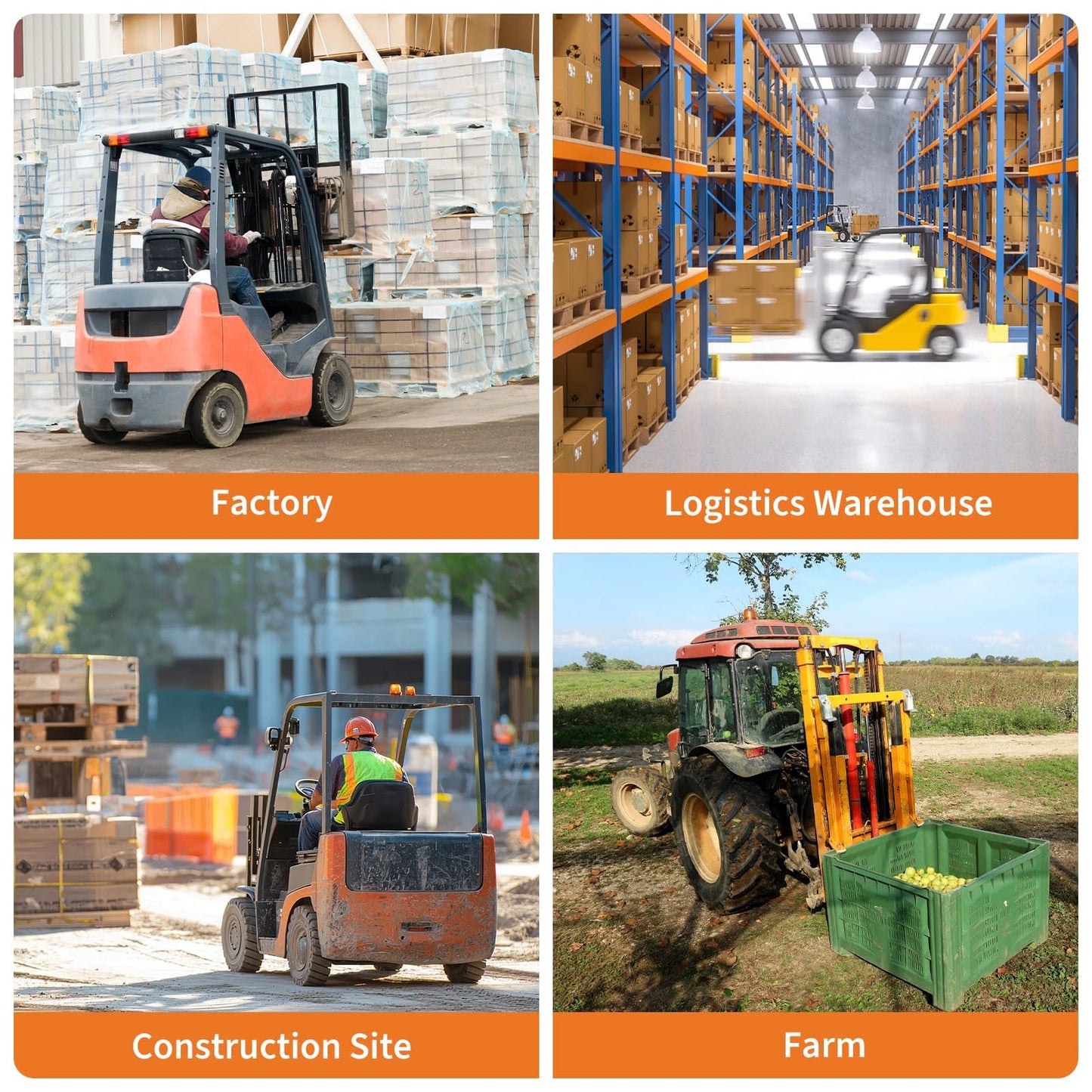 96" Forklift Extensions - Heavy Duty Pallet Fork Extensions for 4.5" Wide Forks, High Tensile Steel Fork Extender with Safety Strap for Warehouse, Construction, Farm