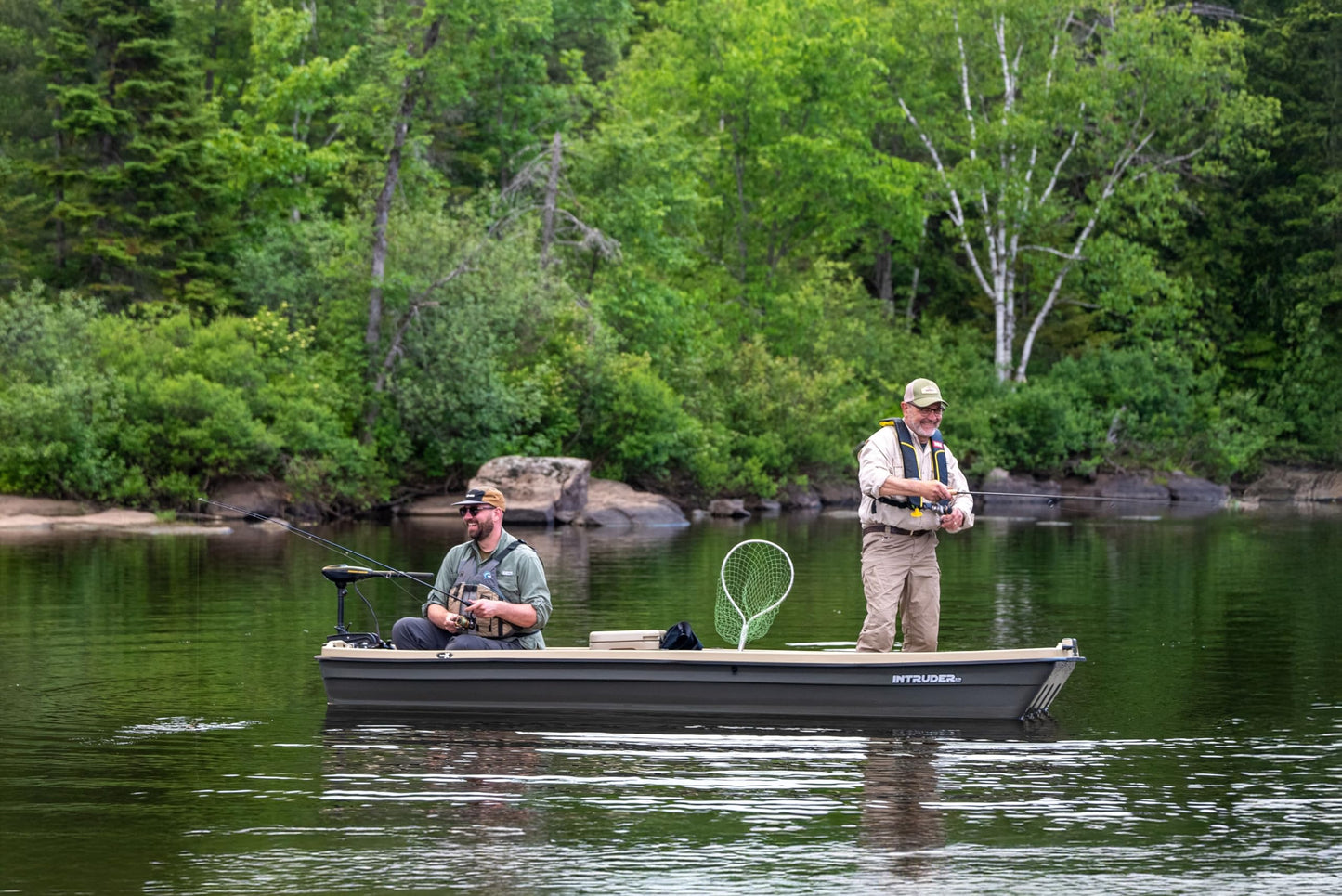 Pelican - Boat Intruder 12 - Jon Fishing Boat - 12 ft. - Great for Hunting/Fishing , Khaki / Beige