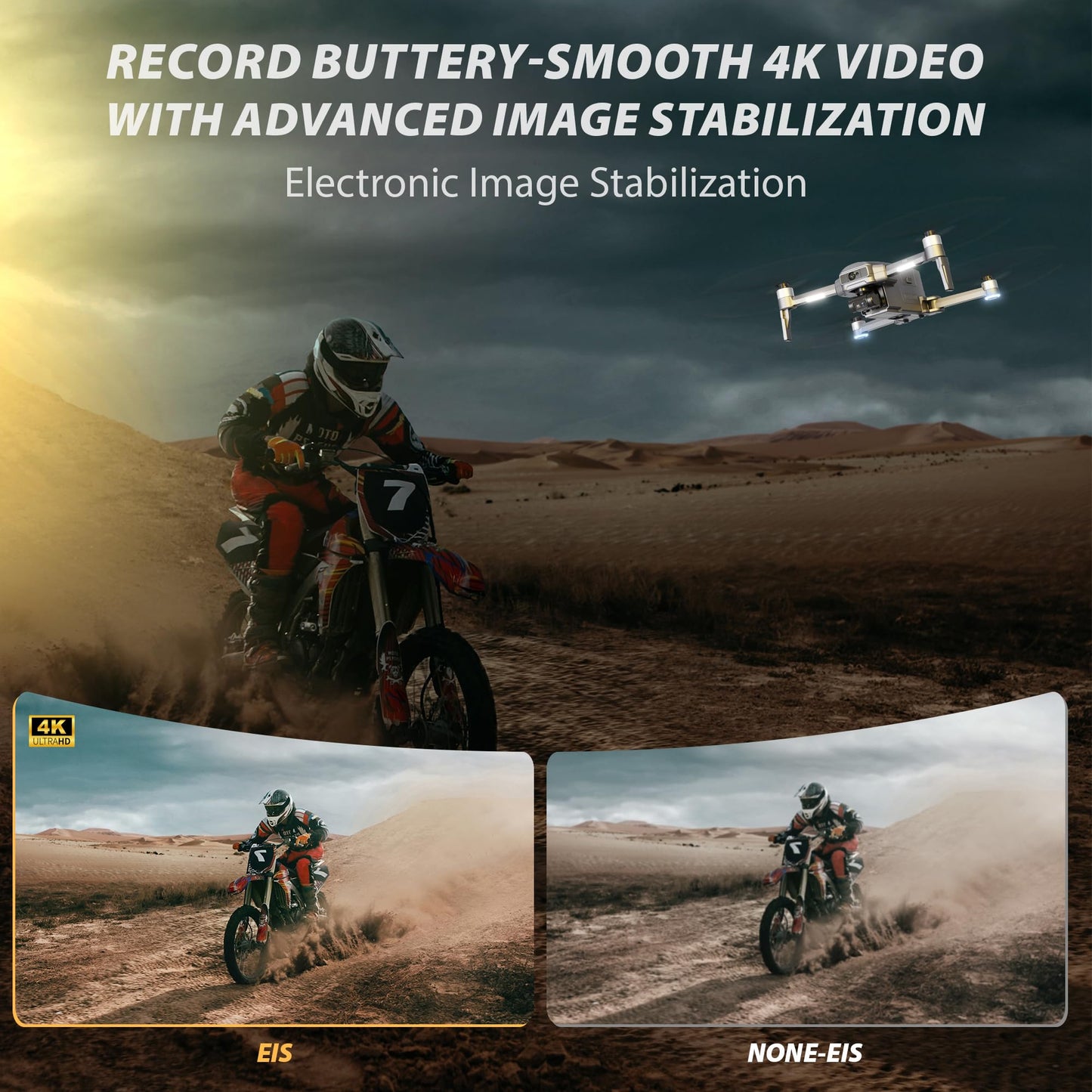 Contixo F33 Professional Drone - 4K/30FPS Camera, GPS & Optical Flow, 2-Axis Gimbal + EIS, 5.5" Touchscreen Remote, Obstacle Avoidance, 4-Mile FPV, 42-Min Flight, Hunting & Outdoor Tracking