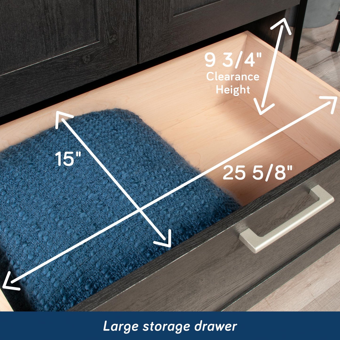 Sauder HomePlus Storage Armoire, Raven Oak Finish