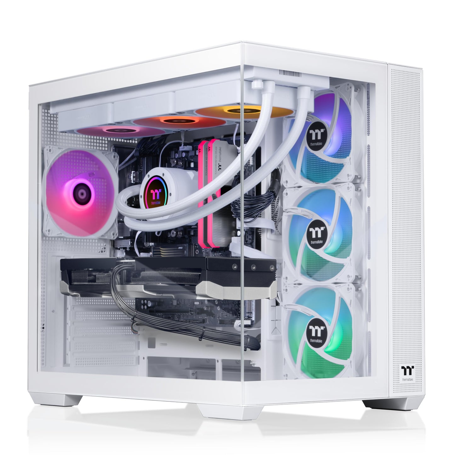 Thermaltake LCGS View i1470S-380 Gaming Desktop (Intel® Core™ i9-14900KF, ToughRam 32GB DDR5 6000MT/s RGB Memory, NVIDIA® GeForce RTX™ 5070, 1TB NVMe M.2, WiFi, Windows 11) V38S-Z790-570-LCS