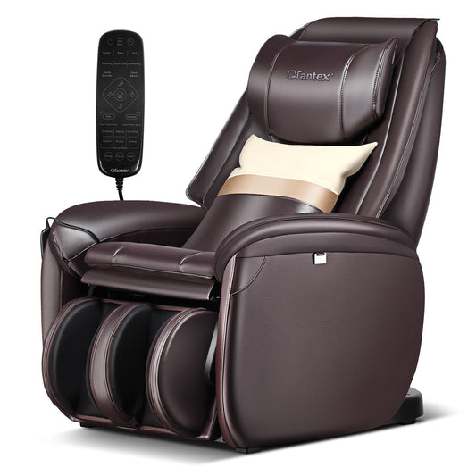 Giantex Massage Chair Full Body, Electric Recliner Chair w/Zero Gravity, SL Track, Reversible Footrest, Back Heater, Wheels, Shoulder Detection, Calf Airbag, No Installation, Free Indoor Delivery