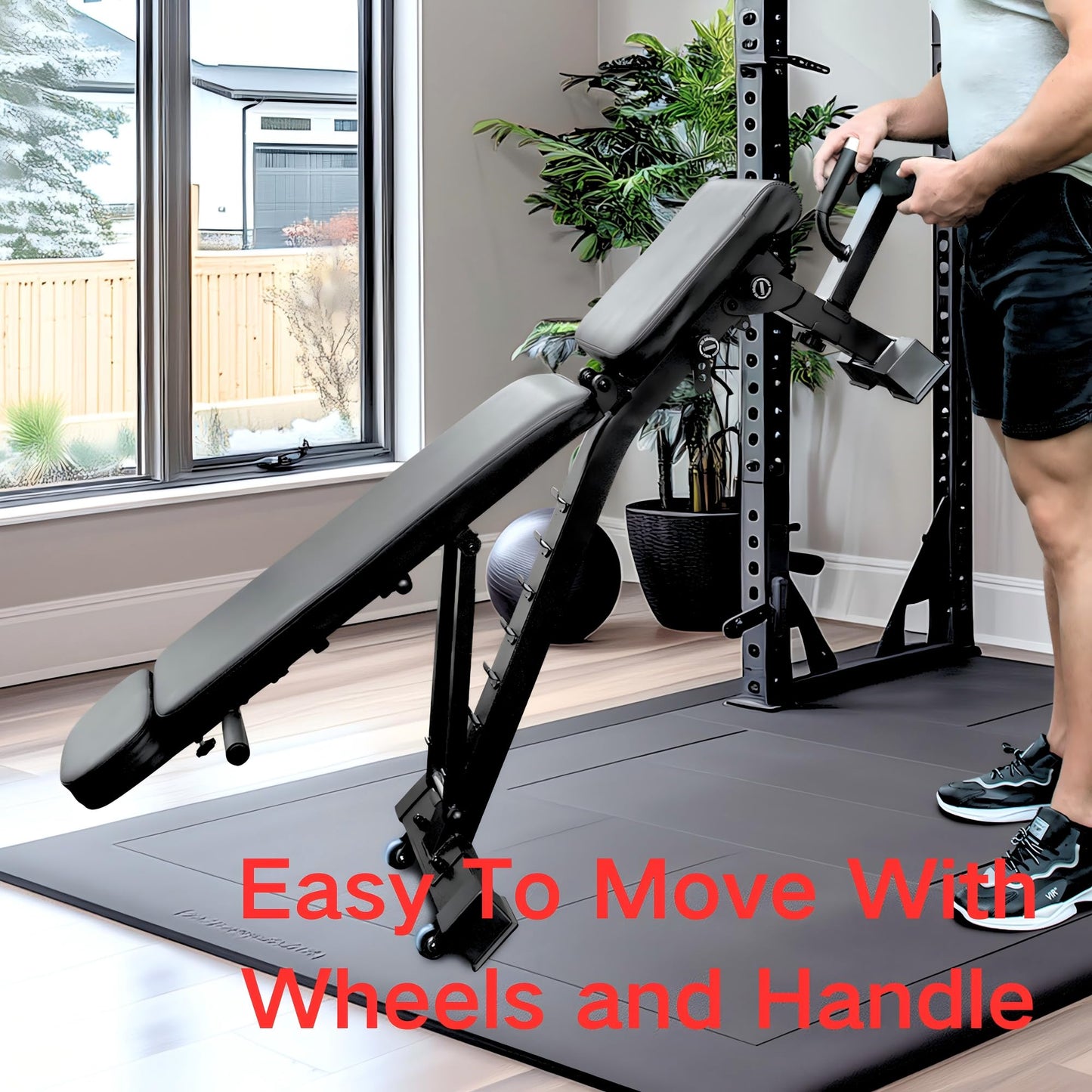 YOUTEN 1300 LB Weight Bench Heavy Capacity | 9-4-4 90° Adjustable Incline Decline Exercise Chair for Home Gym More Stable and Durable | Foldable Training Lifting Bench | Dragon Flag Handle for Abdominal Arm Workout