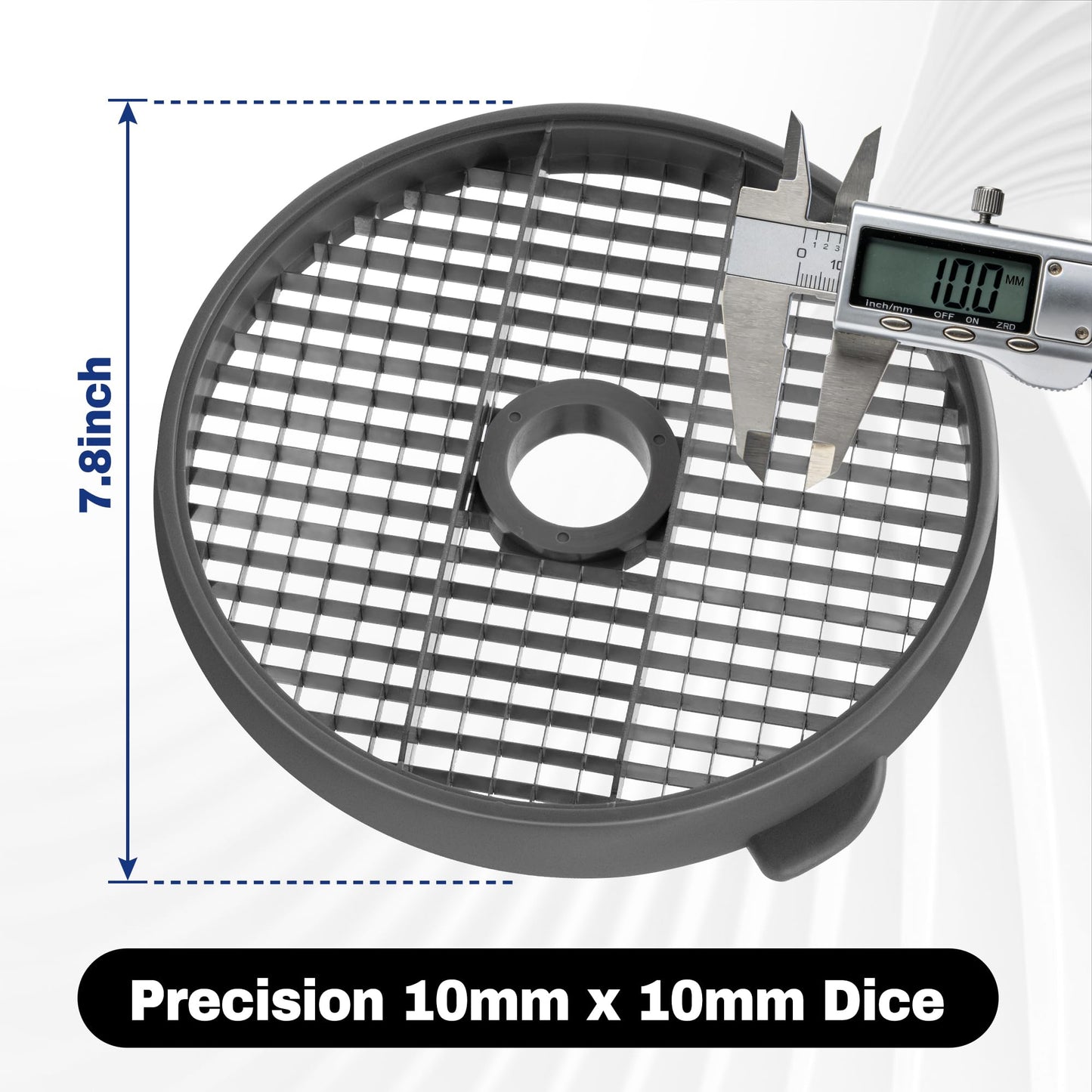 #28119 Commercial Dicing Grid for Robot Coupe CL50 CL52 CL55 CL60 R2 R502 R602 R652 R752, 10mm x 10mm Precise Dice Grid Cut Replacement Grid Commercial Food Processors