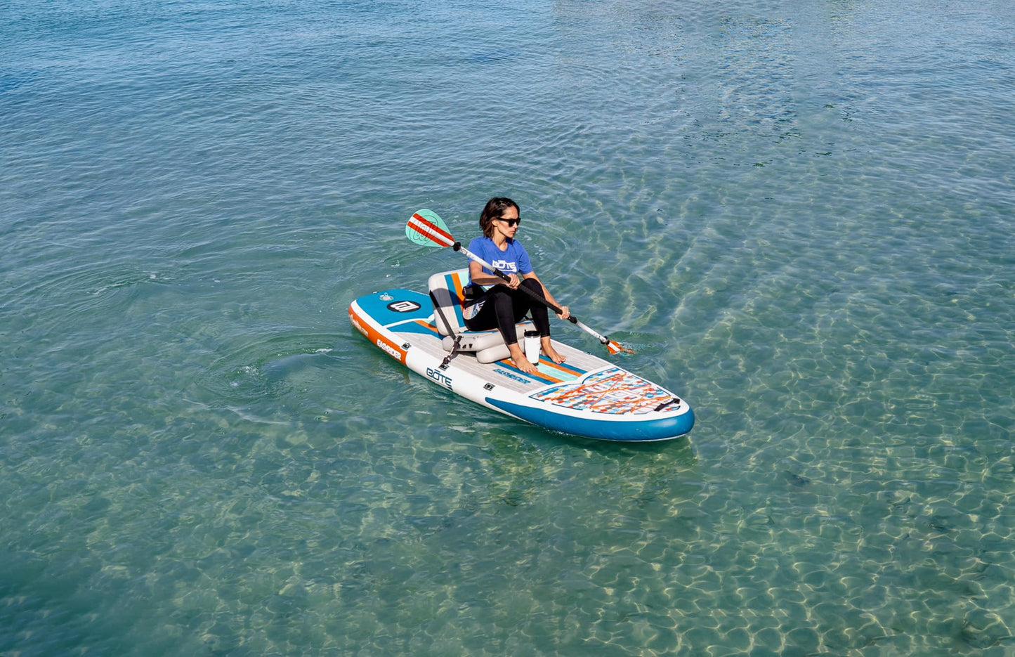BOTE EasyRider Aero Inflatable Stand Up Paddle Board MAGNEPod Blow Up Hybrid iSUP Convertible Seat Included Adults Kids Family Friendly Multiple Sizes