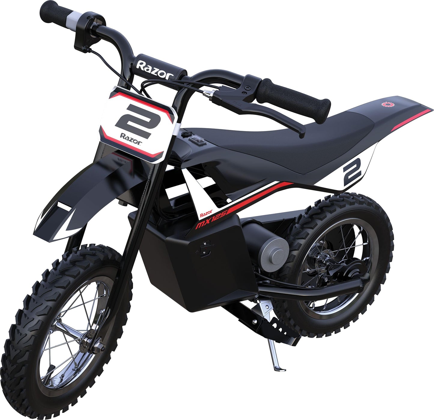 Razor MX125 Dirt Rocket – Electric-Powered Dirt Bike for Kids 7+, Up to 8 MPH, High/Low Speed Switch, Up to 80 Minutes Ride Time
