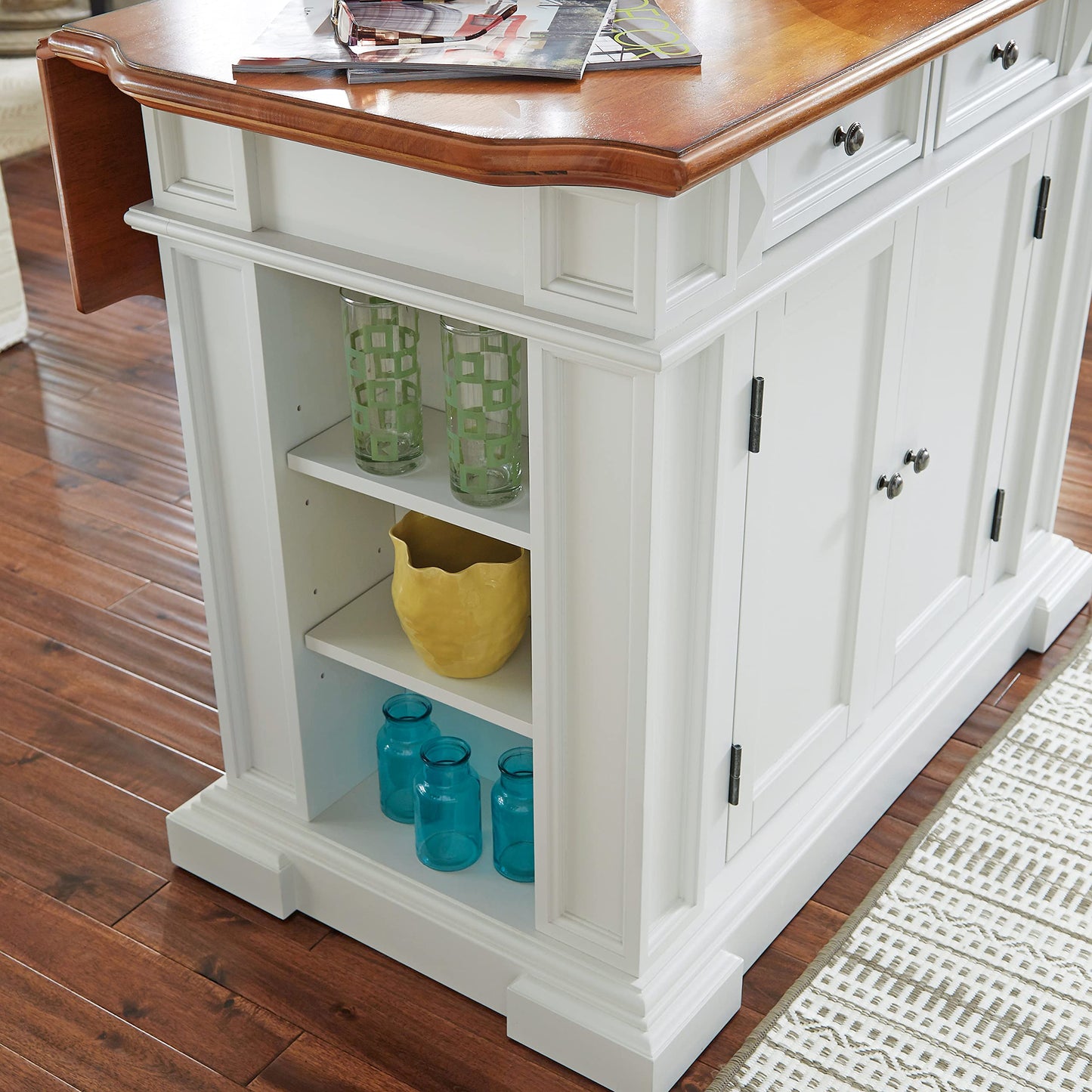 homestyles Americana Off-White Kitchen Island