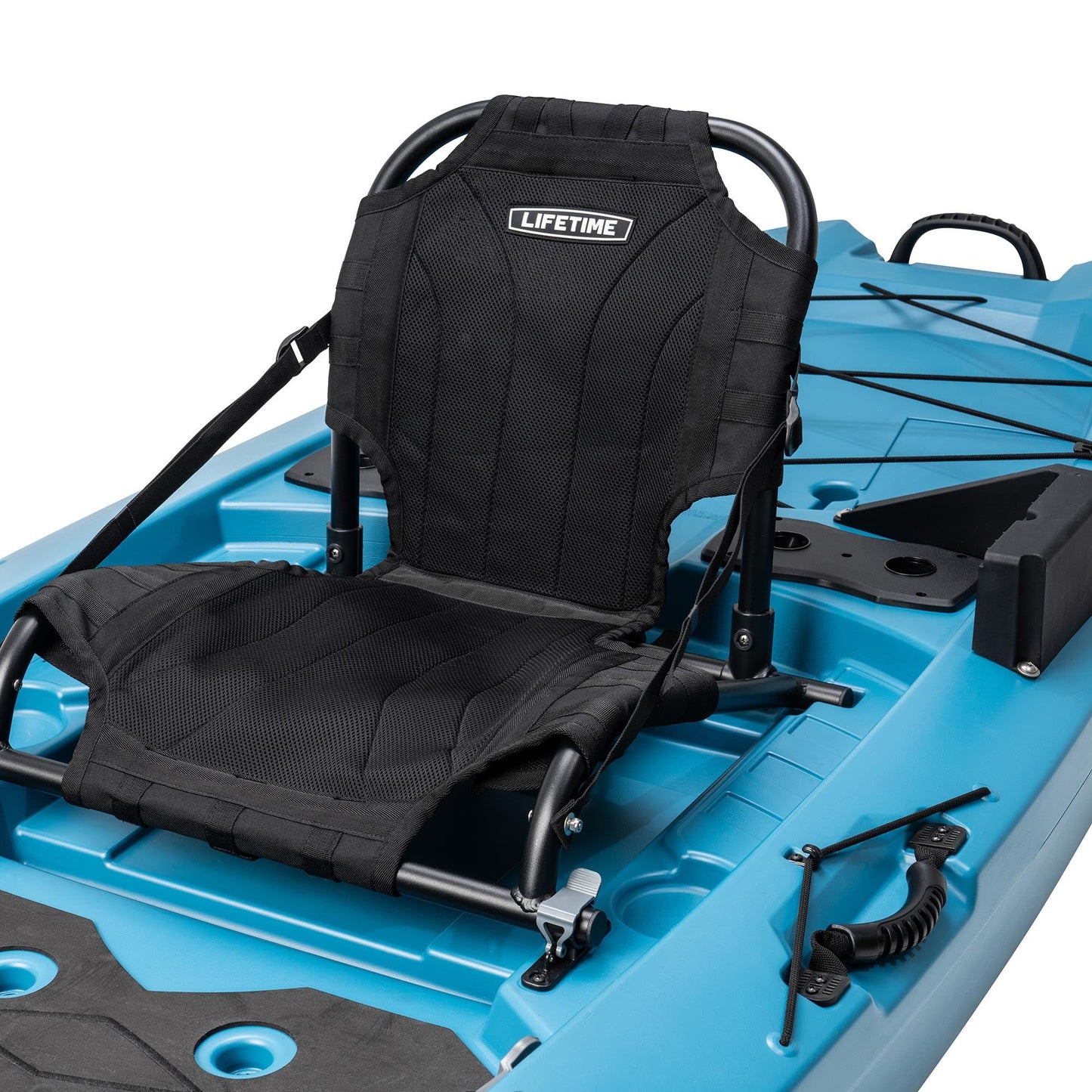 Lifetime Manta Angler Kayak 10', Stand-Up Fishing Kayak, 6 Rod Holders, Adjustable Seat, Blue