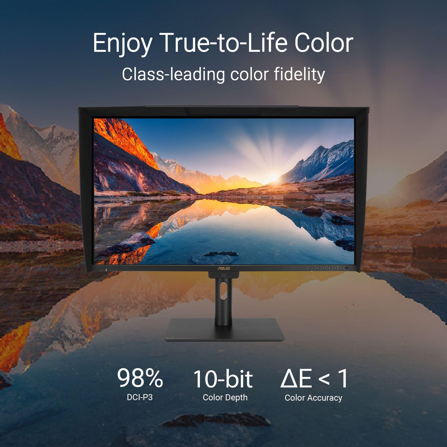 ASUS ProArt Display 32” 4K HDR Professional Monitor (PA32UCE) – UHD (3840 x 2160), IPS, 600 nits, 98% DCI-P3, ΔE<1, Built-in Motorized Colorimeter, USB-C PD 96W, Calman Ready, 3 yr Warranty