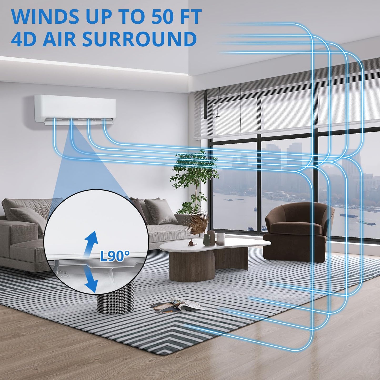 Garvee 18000 BTU Mini Split AC w/WiFi Work Alexa 19 SEER2 230V Cools Up to 1250 Sq. Ft,Ductless Inverter Mini Split System w/Heat Pump Pre-Charged & 16.4 ft Installation Kit,Ultra-Quiet