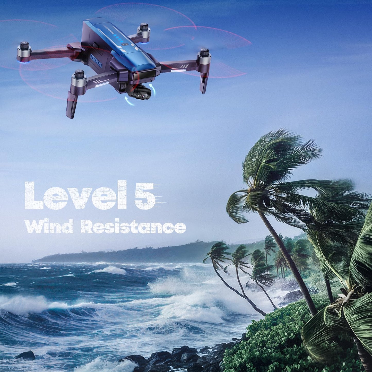 Veeniix V11PRO RC2 Drone with 8K Camera for Adults, 3-Axis Gimbal with RC2 Remote (With Screen), 4K/30fps Video, 1/2 CMOS Sensor, 80min Flight Time with 2 Batteries, 6KM Video Transmission Quadcopter