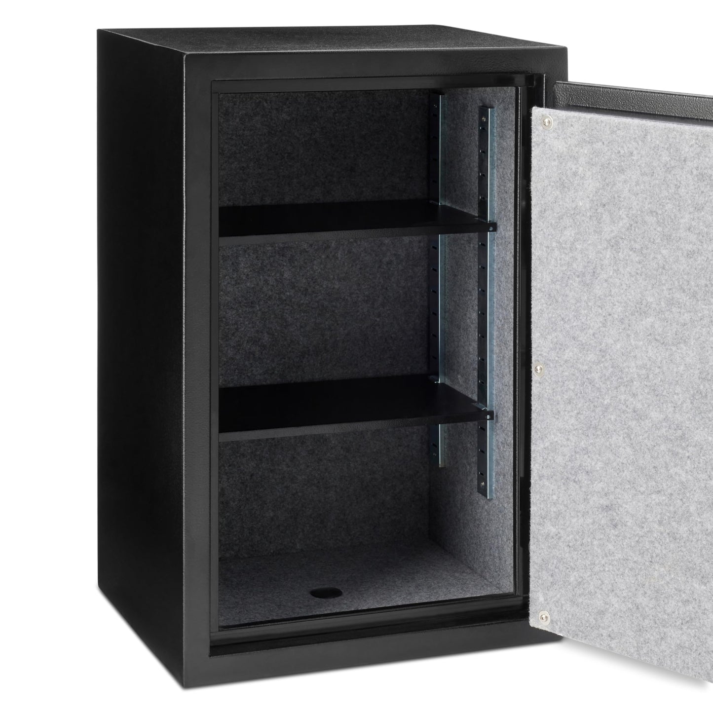 Amazon Basics Fire Resistant Security Safe with Electronic Keypad, Anti-theft Protection for Important Documents and Valuables, 2.1 Cubic Feet, 16.93"W x 13.8"D x 25.98"H, Black
