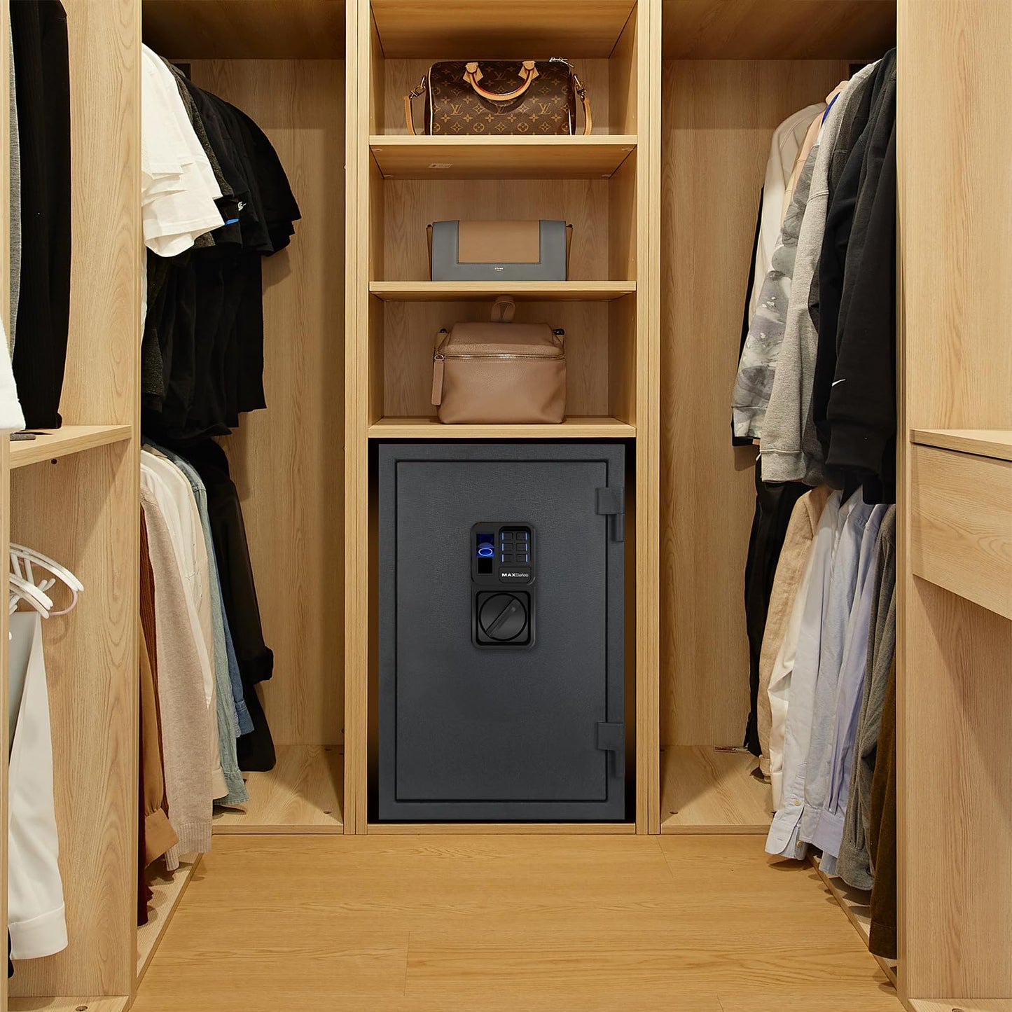 3.5 Cu ft Biometric Fireproof Safe Box, Finger Vein Fire Resistant Security Safe