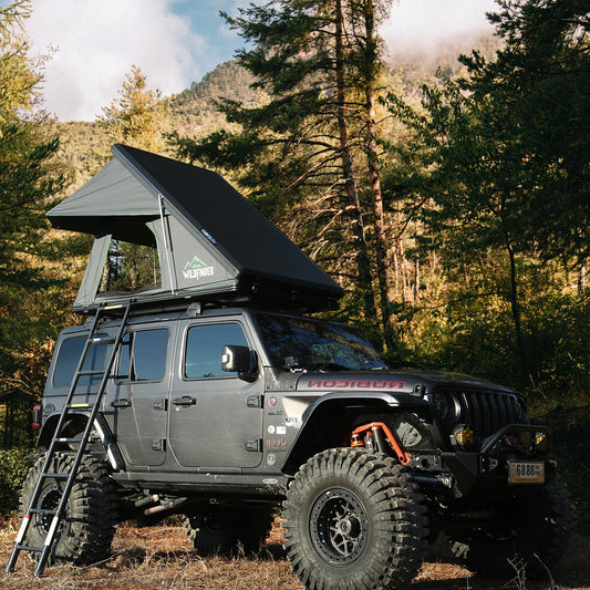 WildFinder Rooftop Tent Hard Shell Roof Top Tent Hardshell Suitable for Jeep SUV Truck Van, 2-3 Person, Gray
