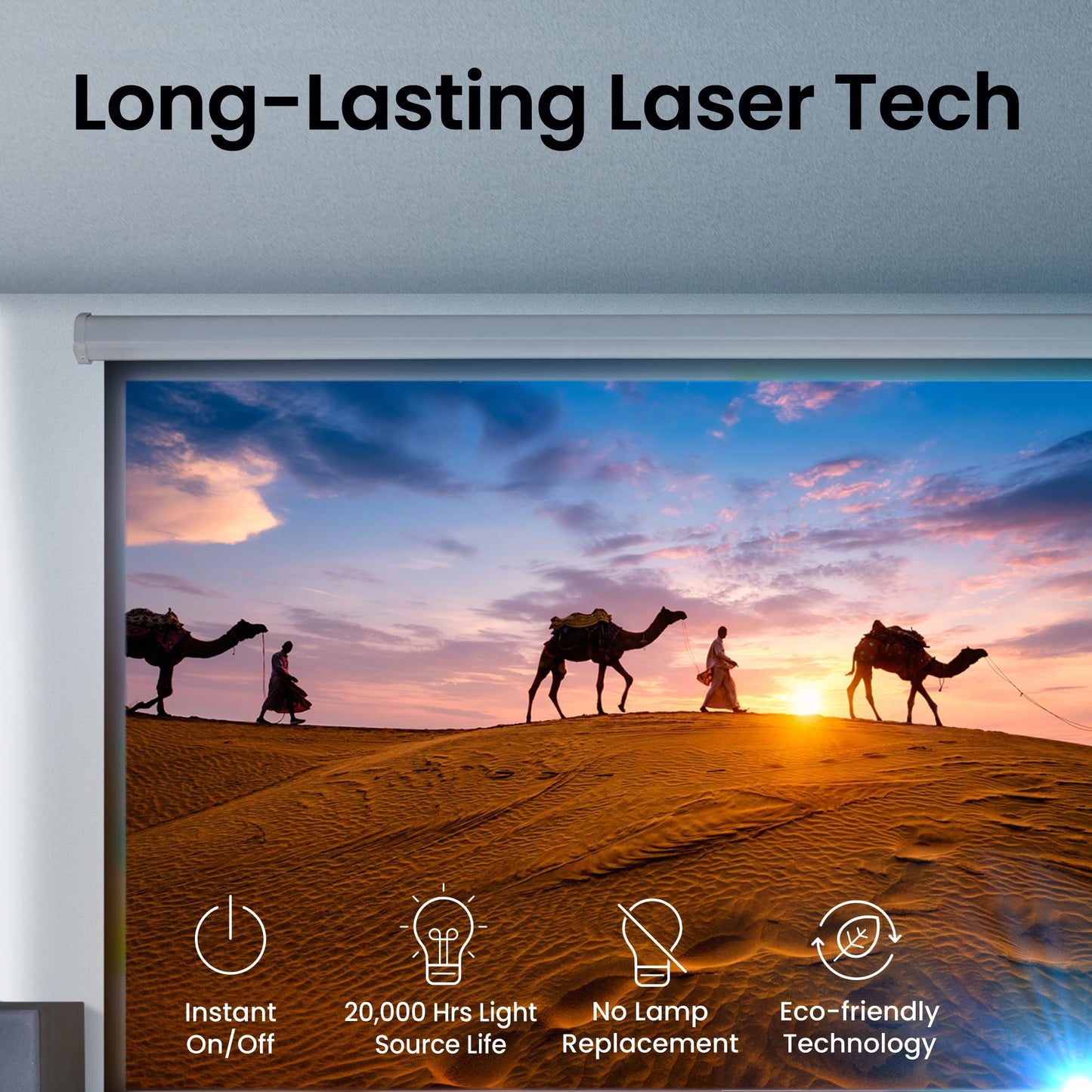 BenQ TK710 4K Laser 3200 Lumens Movie and Gaming Projector with 4ms Response Time | 240Hz Refresh Rate | HDR10 & HLG | ARC/eARC Support | Vertical Lens Shift | 3D Keystone | 1.3x Zoom | HDR Game Modes