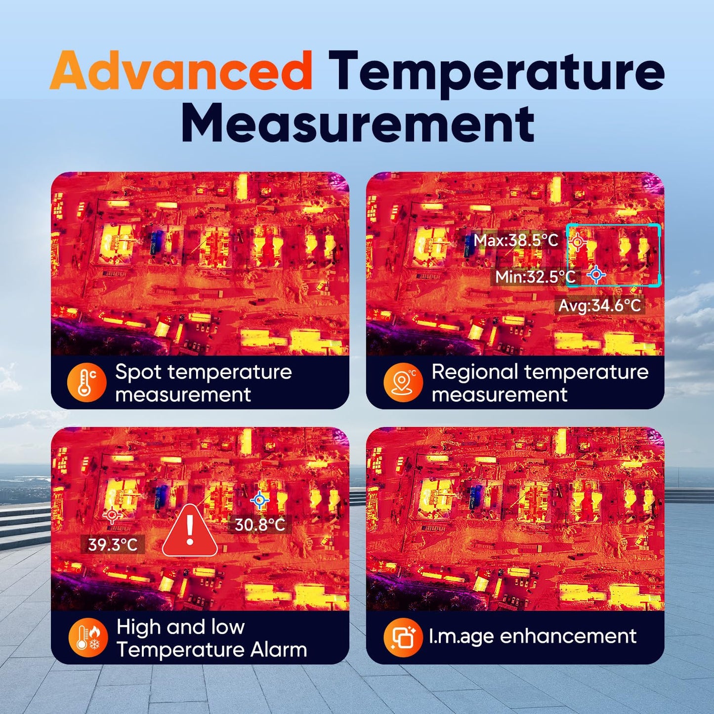 Autel Robotics EVO Lite 640T Enterprise Bundle, 640x512 T~hermal&1/2'' CMOS 48MP V~isible C-a-mera, 1-16x Digital Zoom, AI Target Recognition, 12KM Transmission, 866g Lightweight, 40Min Max Time