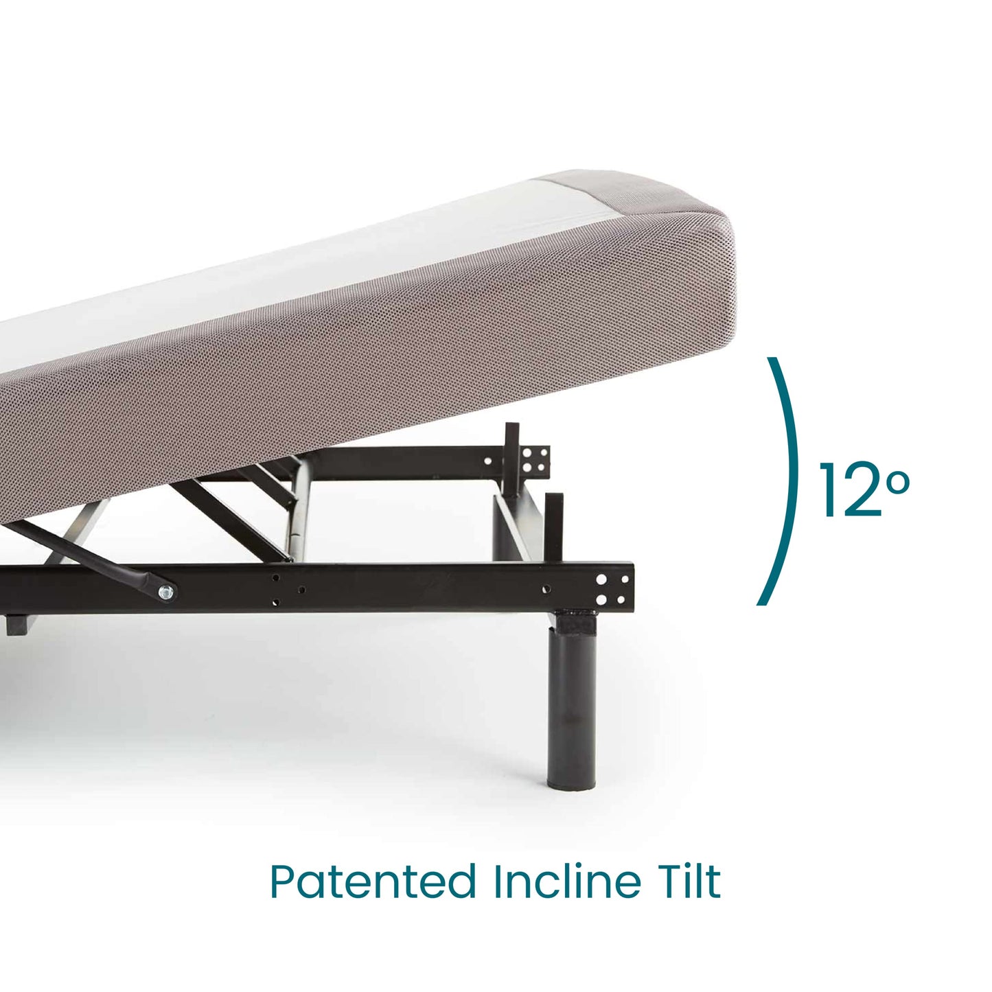 ERGO-Pedic, iTilt Incline Therapy Comfort Lounger, Adj Base, for Sleep Apnea & GERD, Cal-King-Twin