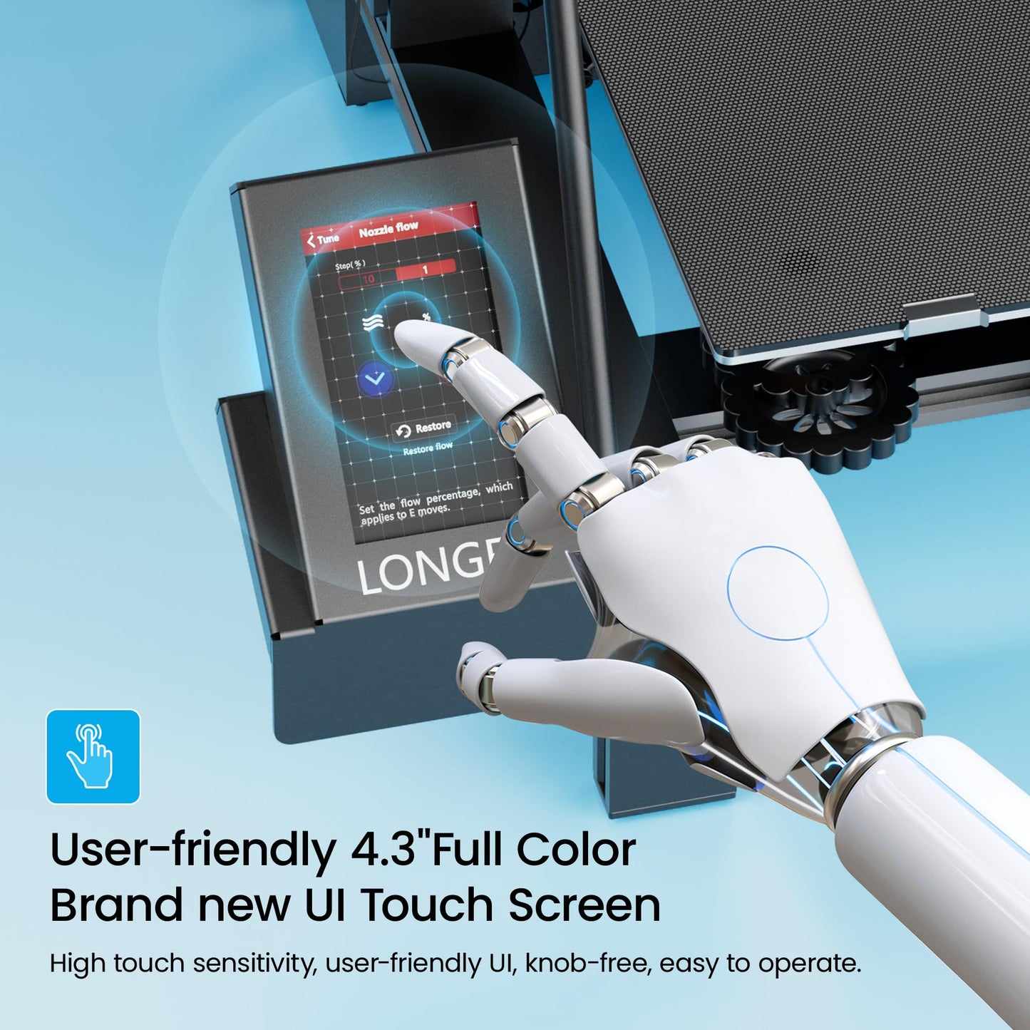 Longer LK5 Pro 3D Printer, Open Source Mainboard, TMC2209 Silent Drivers, 11.8×11.8×15.7 Inch Large Size, Resume Printing, 95% Pre-Assembled, Perfect for Beginners, Home & School DIY FDM Printer,