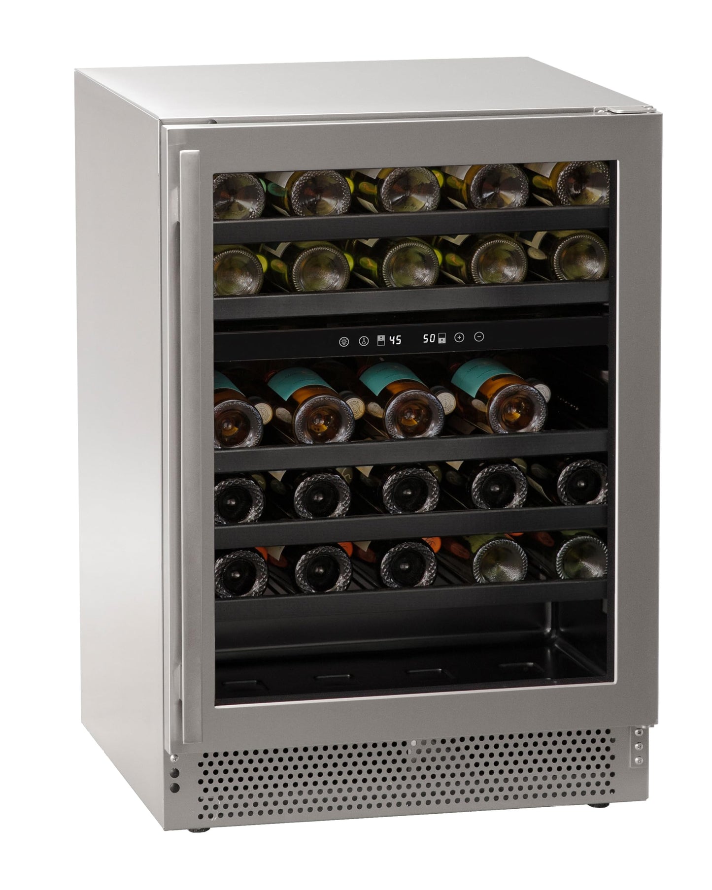 Marvel Northland Collection 24” Dual Zone Undercounter Wine Refrigerator, 5 Full-Extension Wine Racks, Stores up to 45 Bottles of Wine, Indoor/Outdoor Rated