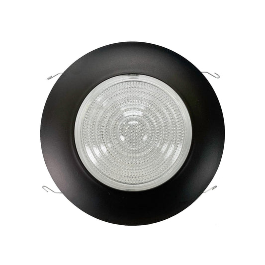 PROCURU 6-Inch Shower Trim, Oil-Rubbed Bronze, Metal with Fresnel Glass, Model B6FLRB, Wet Location, 1-Pack