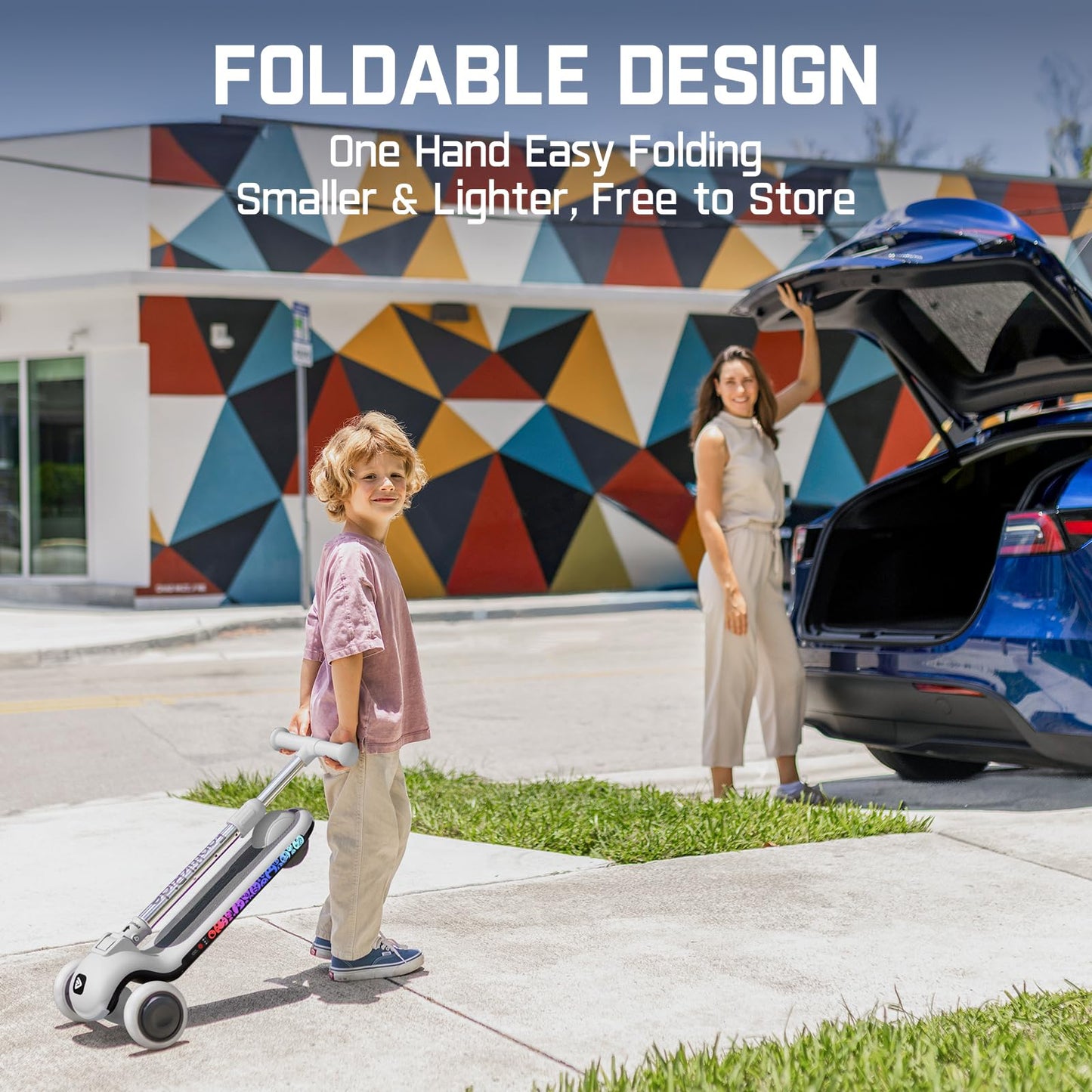 FanttikRide K9 Pro 3 Wheel Electric Scooter for Kids 3-6, Adjustable Height for Riders 3.3-4.6ft, 88 lbs, Up to 40 min, 3.5 Miles Range, AI & 2 Max Speed 3.7/6.2 MPH, Gray