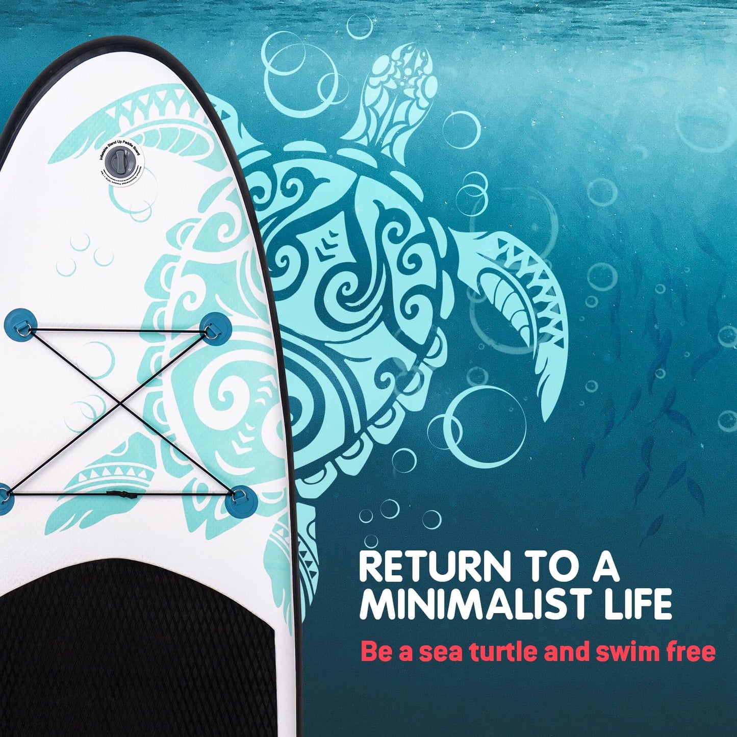 FunWater Inflatable Stand Up Paddle Board with Premium SUP Paddleboard Accessories, Anti-Slip EVA Deck, Paddle Boards for Adults & Youth of All Skill Levels