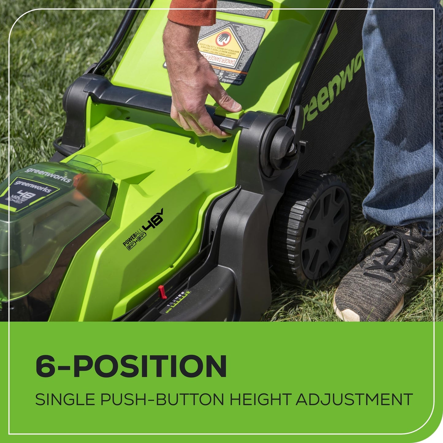 Greenworks 48V (24V x 2) 17" Brushless Cordless Push Lawn Mower, Includes (2) 4.0Ah Batteries and Dual Port Rapid Charger((200+ Compatible Tools, 45Min Runtime)