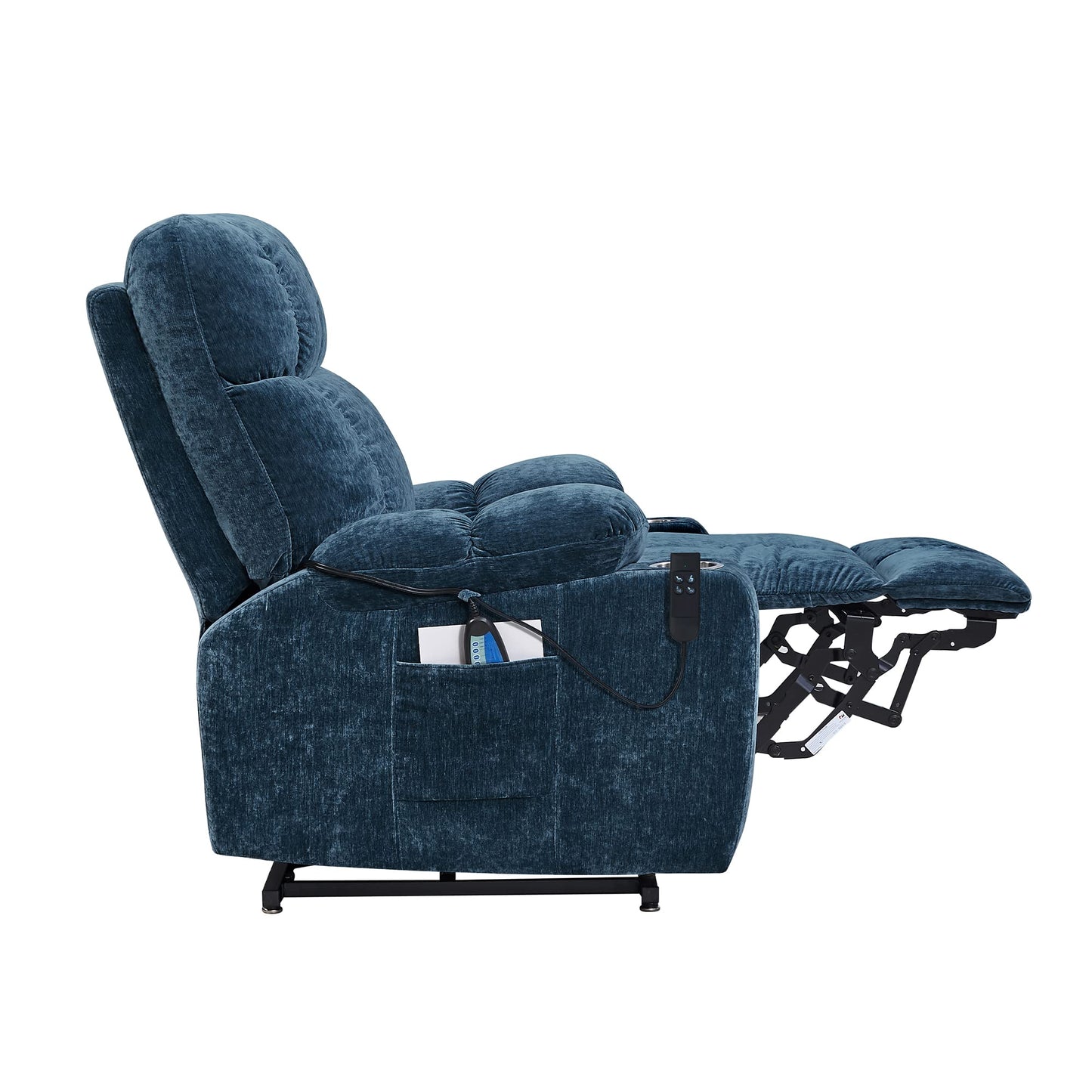FANYE Electric Power Lift Recliner Chair for Elderly with Massage and Heat, Infinite Position Adjustable Recliner & Chair 1 or 2 Remote Controls and Side Pocket