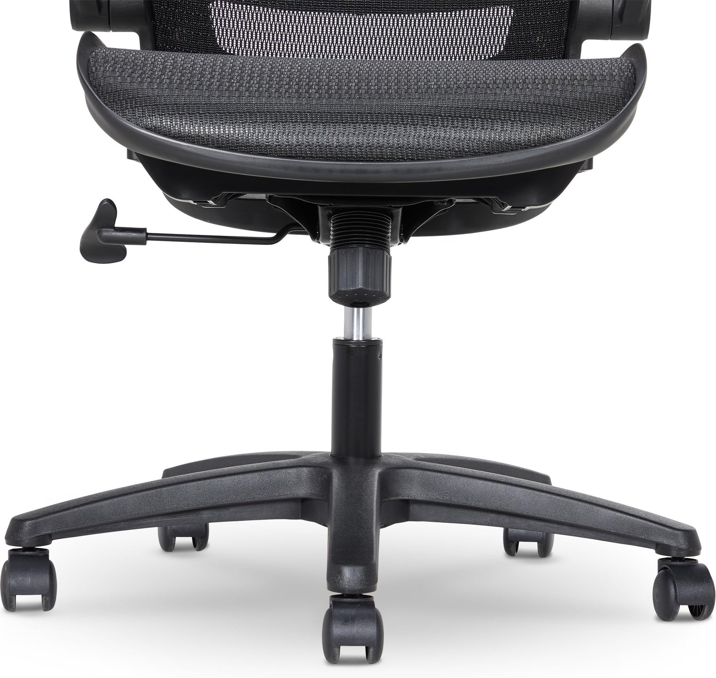 Amazon Basics Ergonomic High-Back Office Chair, Breathable Mesh, 360° Swivel, Easy to Assemble, Comfortable Flip-Up Armrests, 25.5"D x 26.25"W x 49.25"H, Black