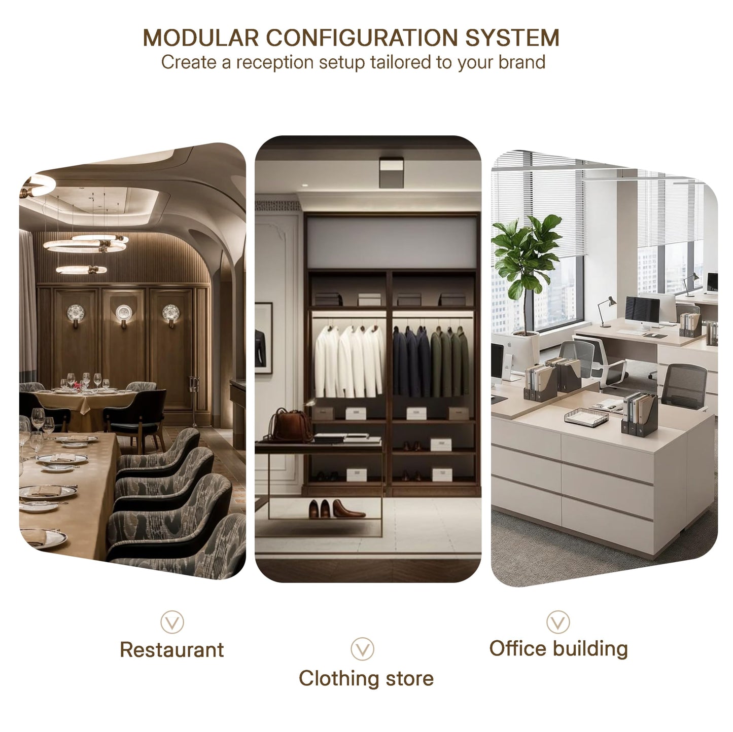 NOWIHOP Modern Reception Desk with LED Lights & Counter, 63" Front Desk with Built-in Outlets, White Checkout Counter with Lockable Drawers and Storage Shelves for Office, Salon, Retail and Lobby