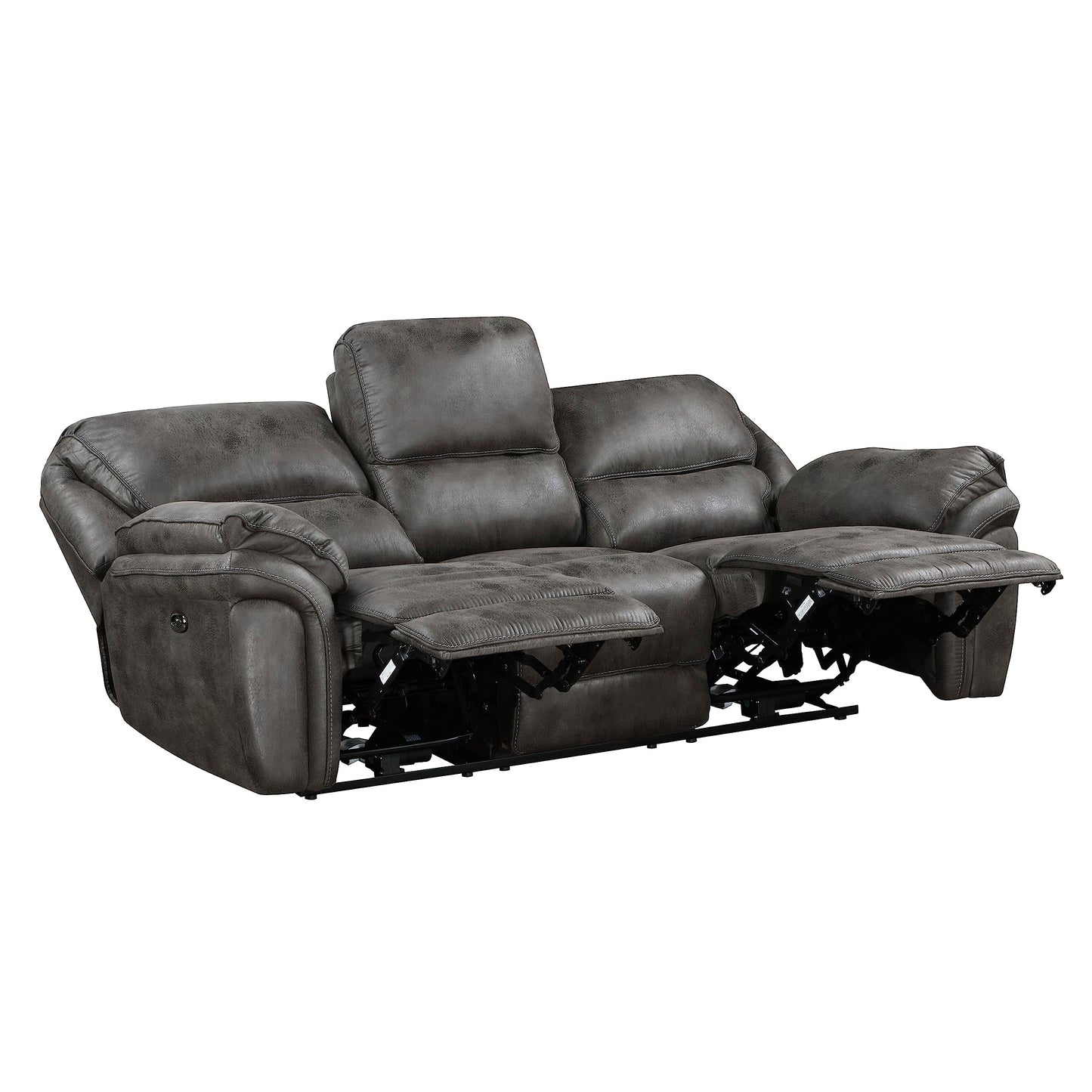 Lexicon Dorritt Power Reclining Living Room Sofa Set, 3-Piece, Gray