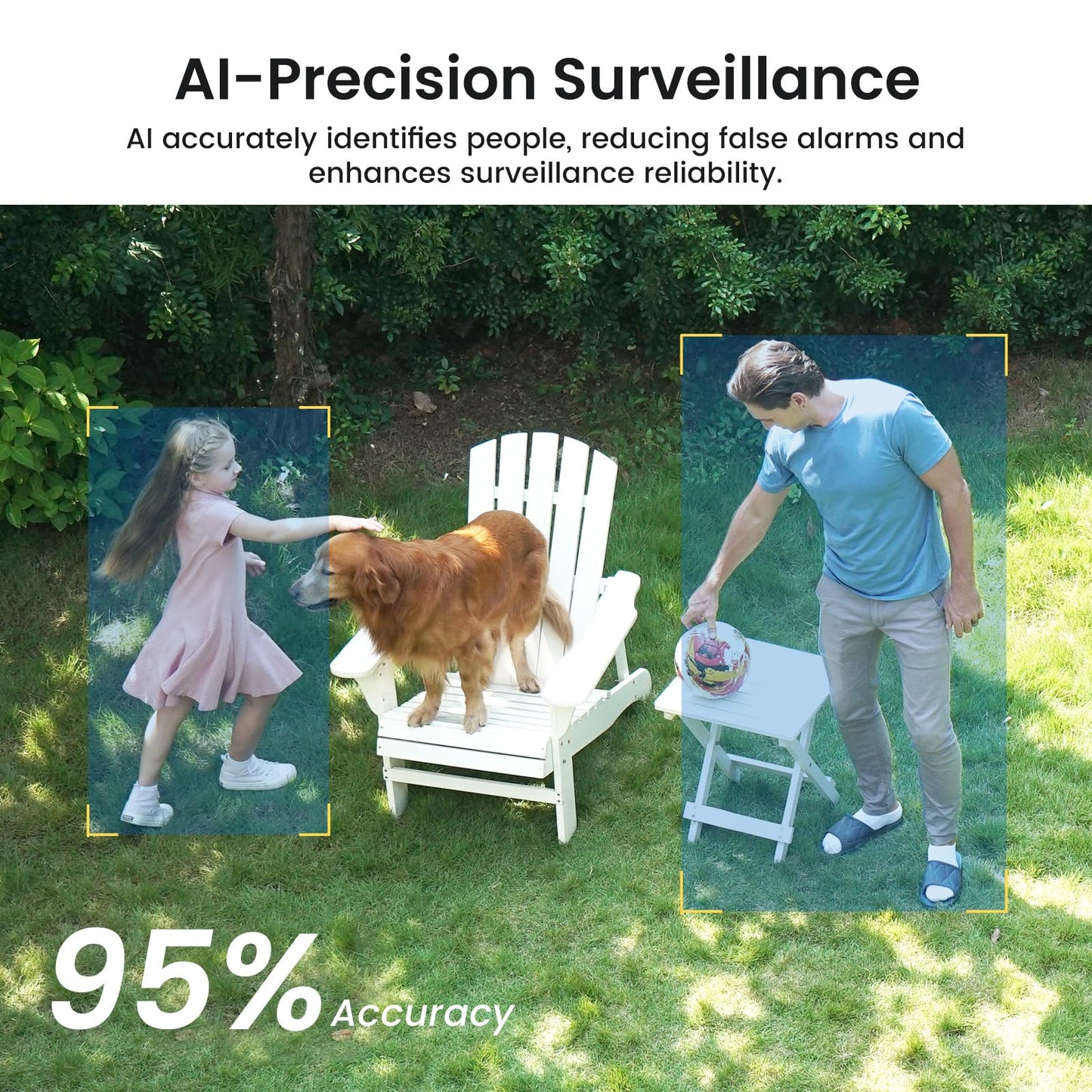 aosu Solar Security Cameras Wireless Outdoor, 4-Cam Kit, 2K QHD Home Security System with 166° Ultra-Wide Angle, Color Night Vision, 60 Days aosuBase Local Storage, No Subscription Needed