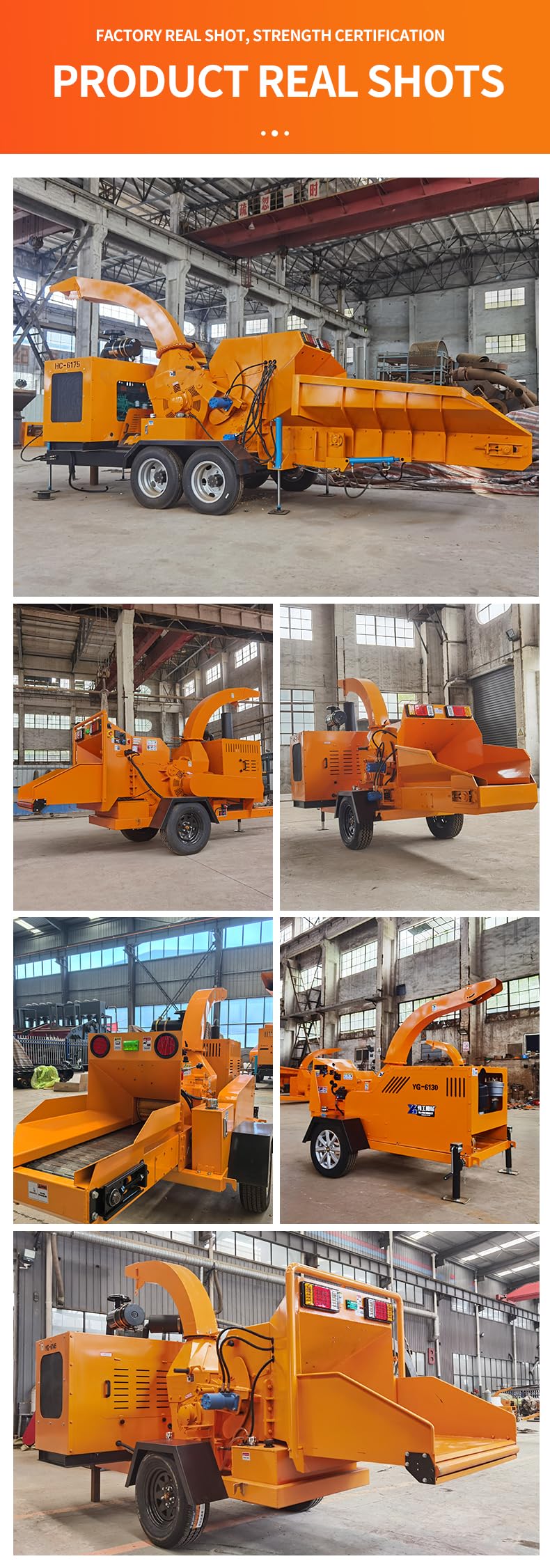Commercial Wood Chipper Shredder Machine Industrial Mobile Wood Chipper for Tree Branch & Log - Easy Maintenance Forestry Wood Crusher Machine with Lift Roller and 360° Discharge