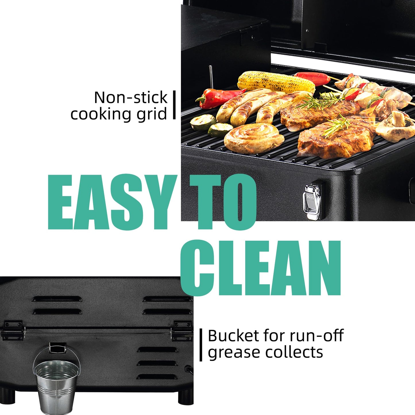 Z GRILLS 2026 200A Pellet Grill & Smoker - 202 sq.in Compact Wood Pellet BBQ with PID 3.0 Precision Control, Auto Feed System, Portable Small-Space Grill for Camping & Backyard Cooking