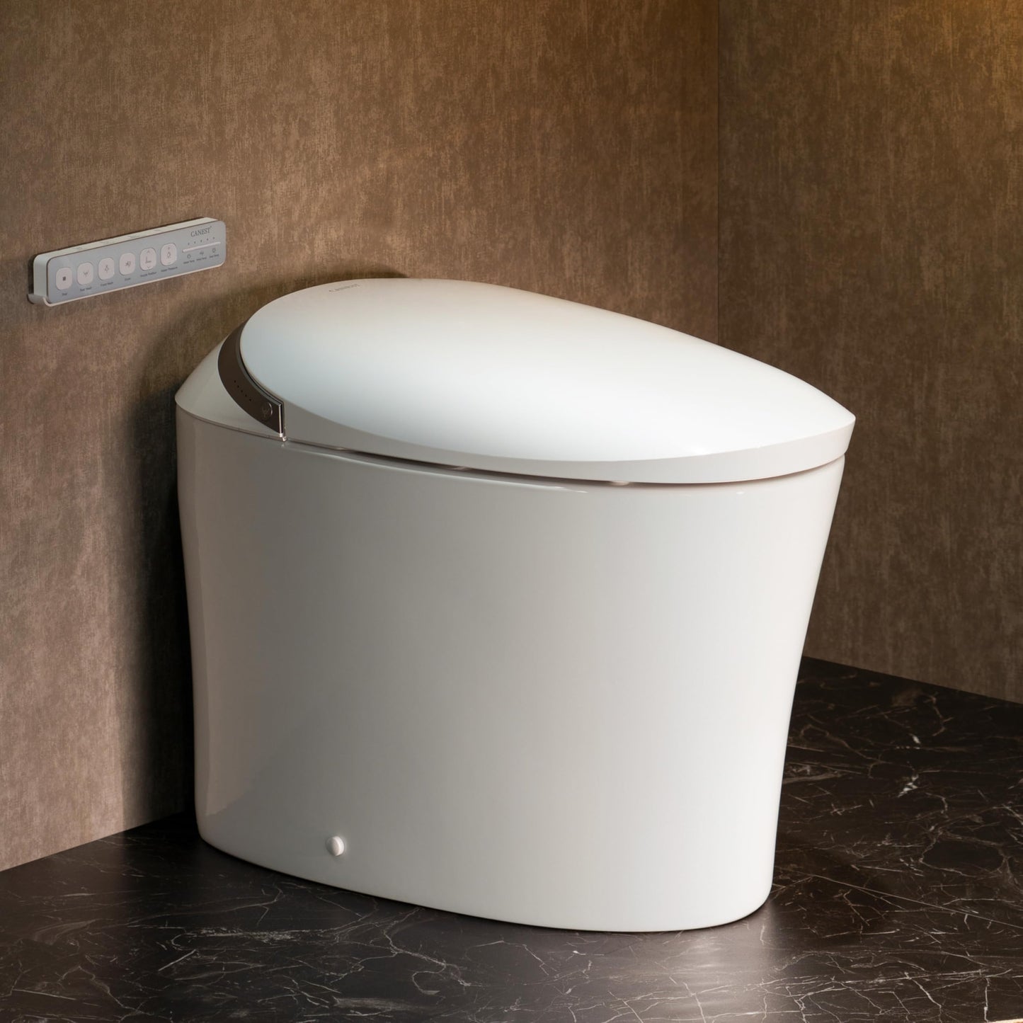 CANEST Smart Toilet with Bidet Built in, Elongated Bidet Toilet with Tank, 1000g MaP Flushing, ADA Comfort Height, Auto Temperature Control Heated Seat, Water, Blackout Flush, Soft Close(TC-500SE)