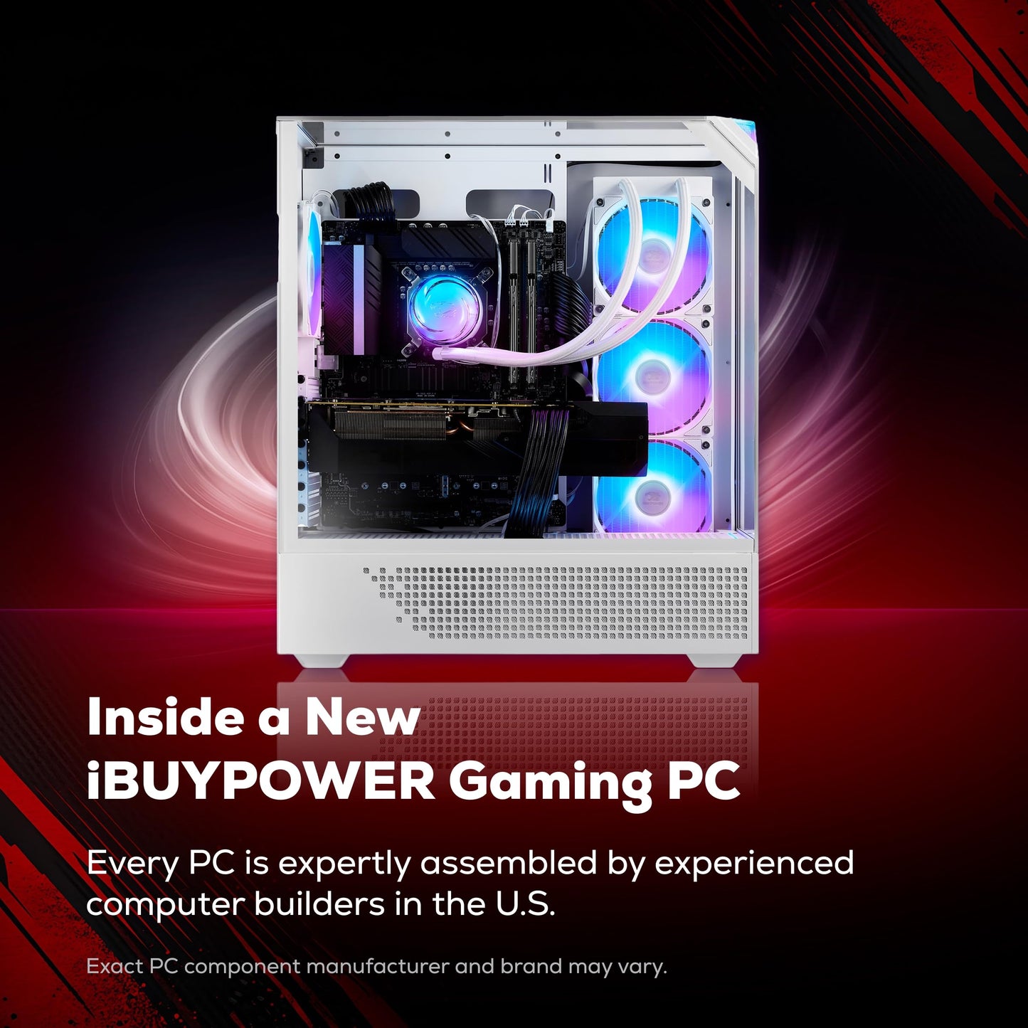 iBUYPOWER Element Gaming PC Desktop Computer AMD Ryzen 9 7900X CPU, NVIDIA GeForce RTX 5070 12GB GPU, 32GB DDR5 RGB 5200MHz RAM, 1TB NVMe SSD, Windows 11 Home, Gamer Keyboard and Mouse - EWA9N5702