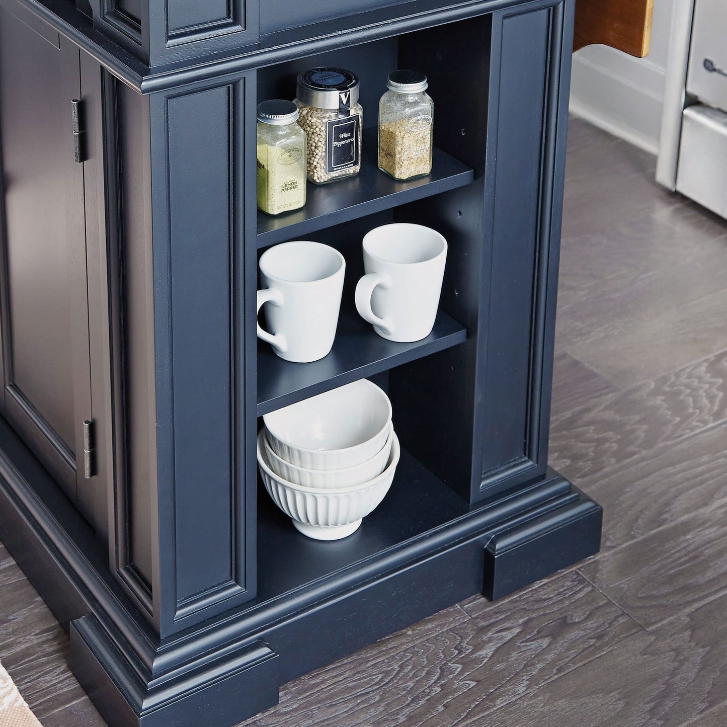 homestyles Americana Black Kitchen Island
