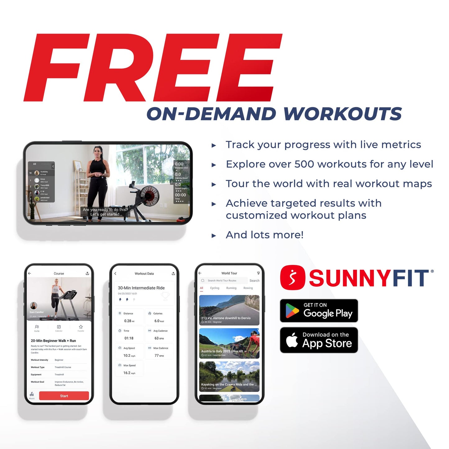 Sunny Health & Fitness Premium Water Rower w/Intensive Dynamic Real-Time Resistance, 300 LB Capacity Flip-able Rowing Machine for Home Training, Optional Free SunnyFit App Connection