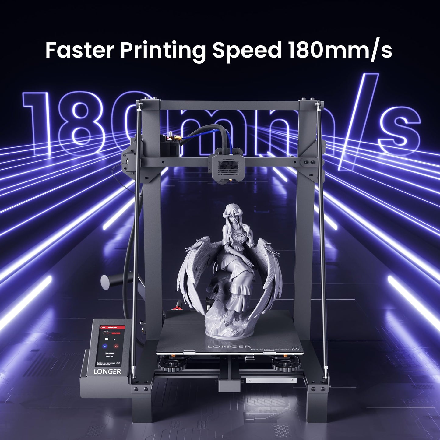 Longer LK5 Pro 3D Printer Fully Open Source Motherboard Upgrade to TMC 2209 4 Silent Driver, DIY for Families and Schools FDM 3D Printers with Large Print Size 11.8x11.8x15.7 Inch, Compatible with PLA