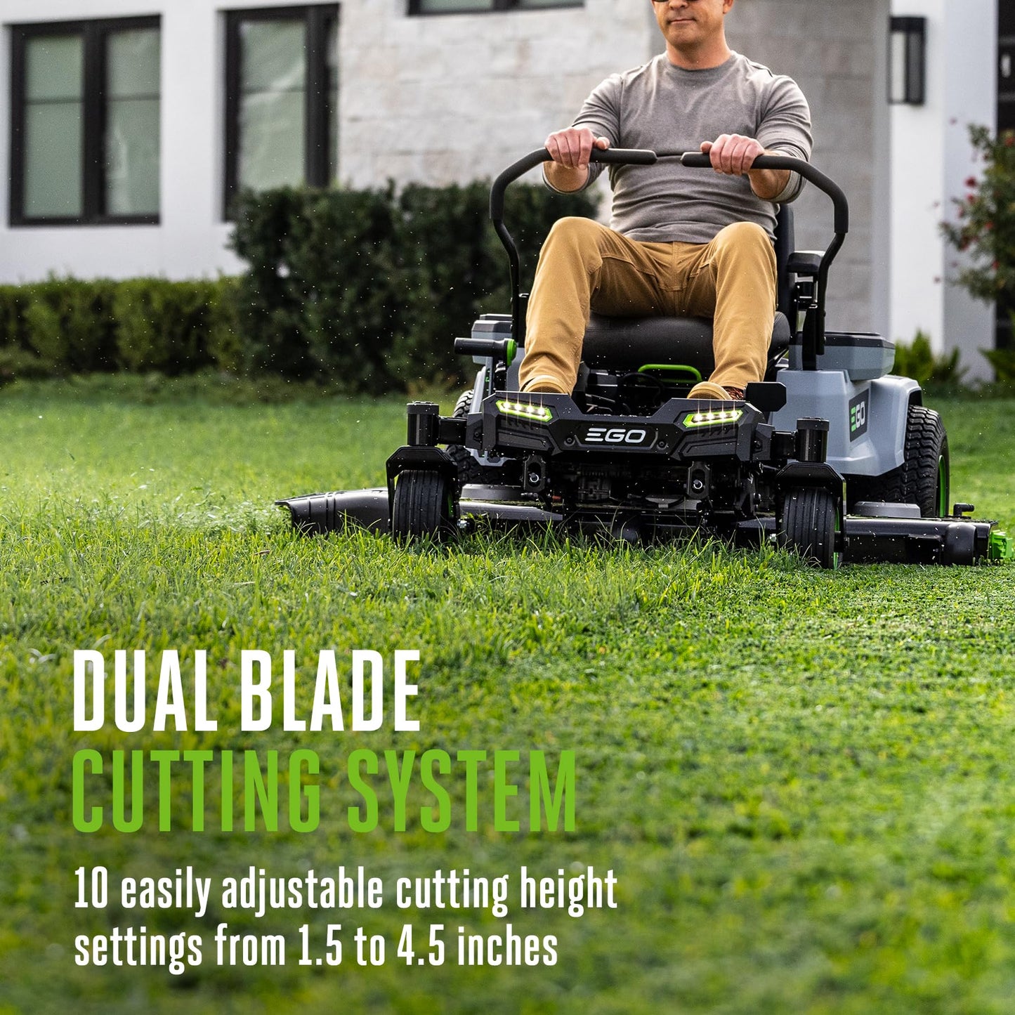 EGO POWER+ Z6 Zero Turn Riding Lawn Mower, 52" Deck, Includes (6) 56V 10.0Ah Batteries and 880W Charger - ZT5216L