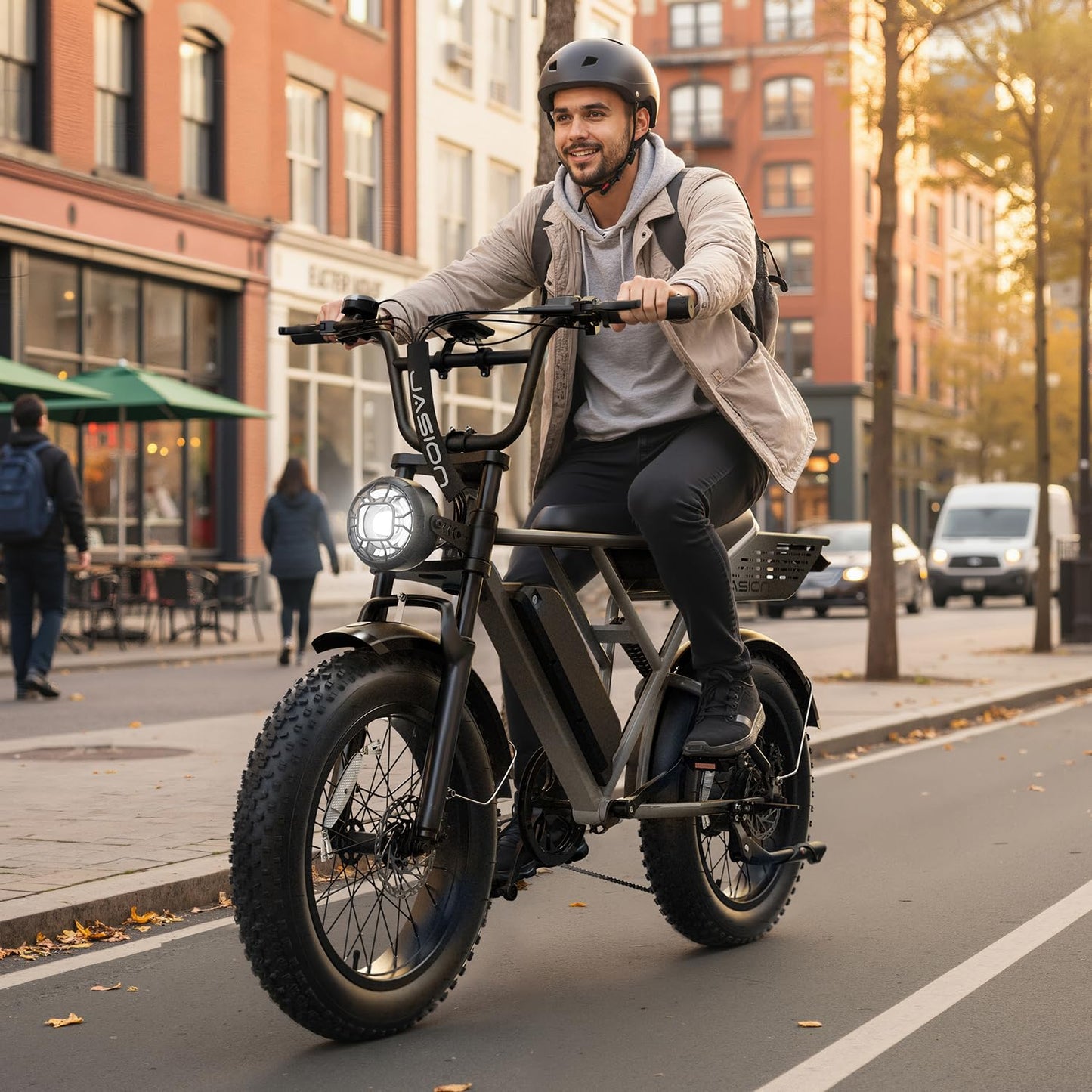 Jasion RetroVolt-Pro Electric Bike for Adults, [3000W Peak Motor & 38 MPH & 90 Miles], 1040WH Removable Battery, Hydraulic Brakes EBike, 20'' X 4'' Fat Tire Electric Dirt Bike-RS