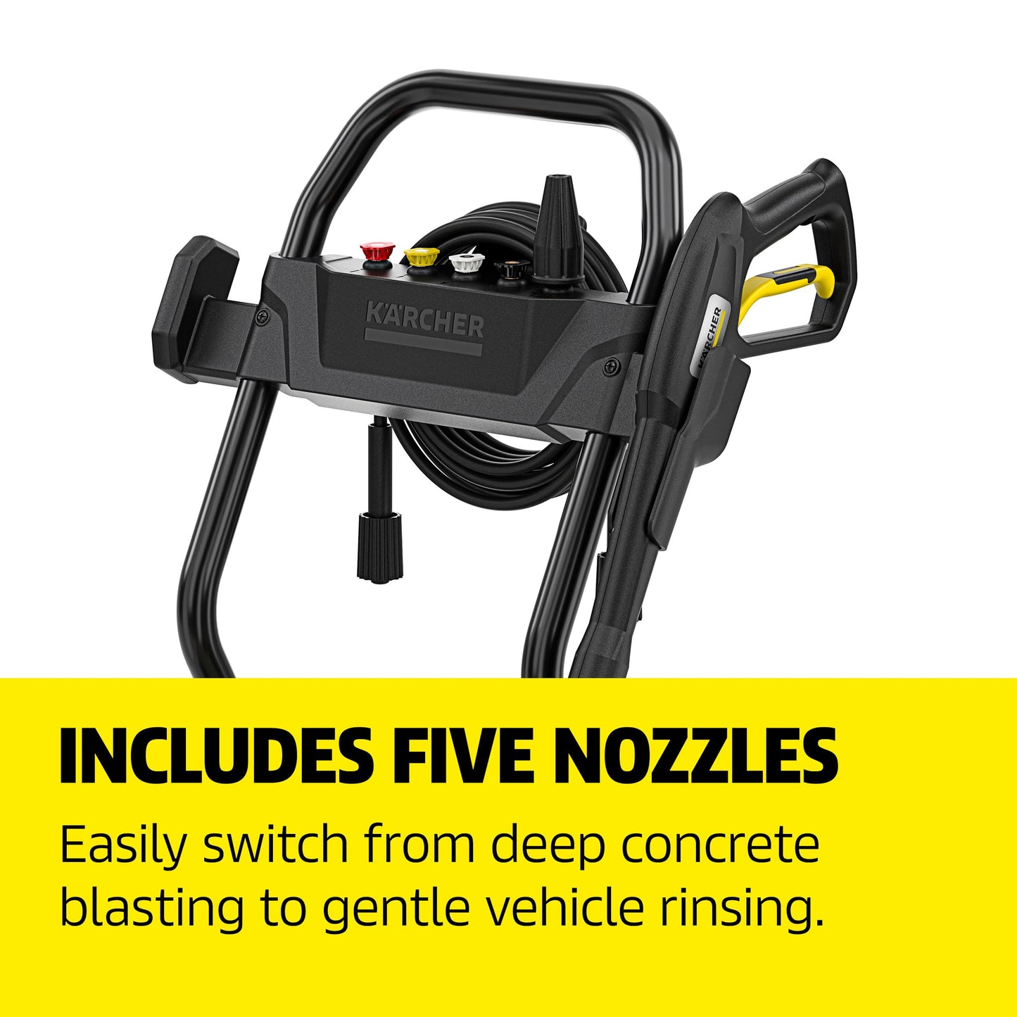 Kärcher K 2500 E Electric Pressure Washer 2500 PSI High-Performance Cleaning for Driveways, Siding, and Decks, Induction Motor