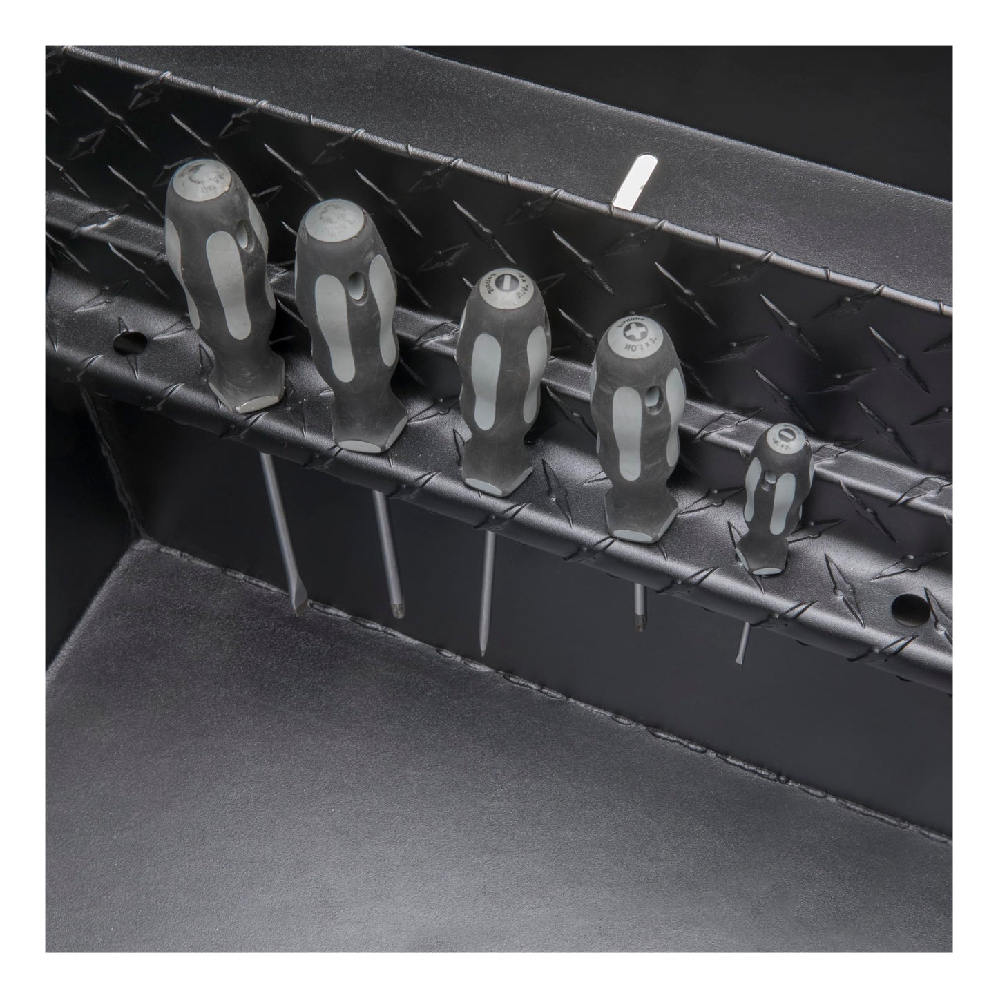 UWS EC10473 69-Inch Matte Black Heavy-Wall Aluminum Truck Tool Box with Low Profile, RigidCore Lid