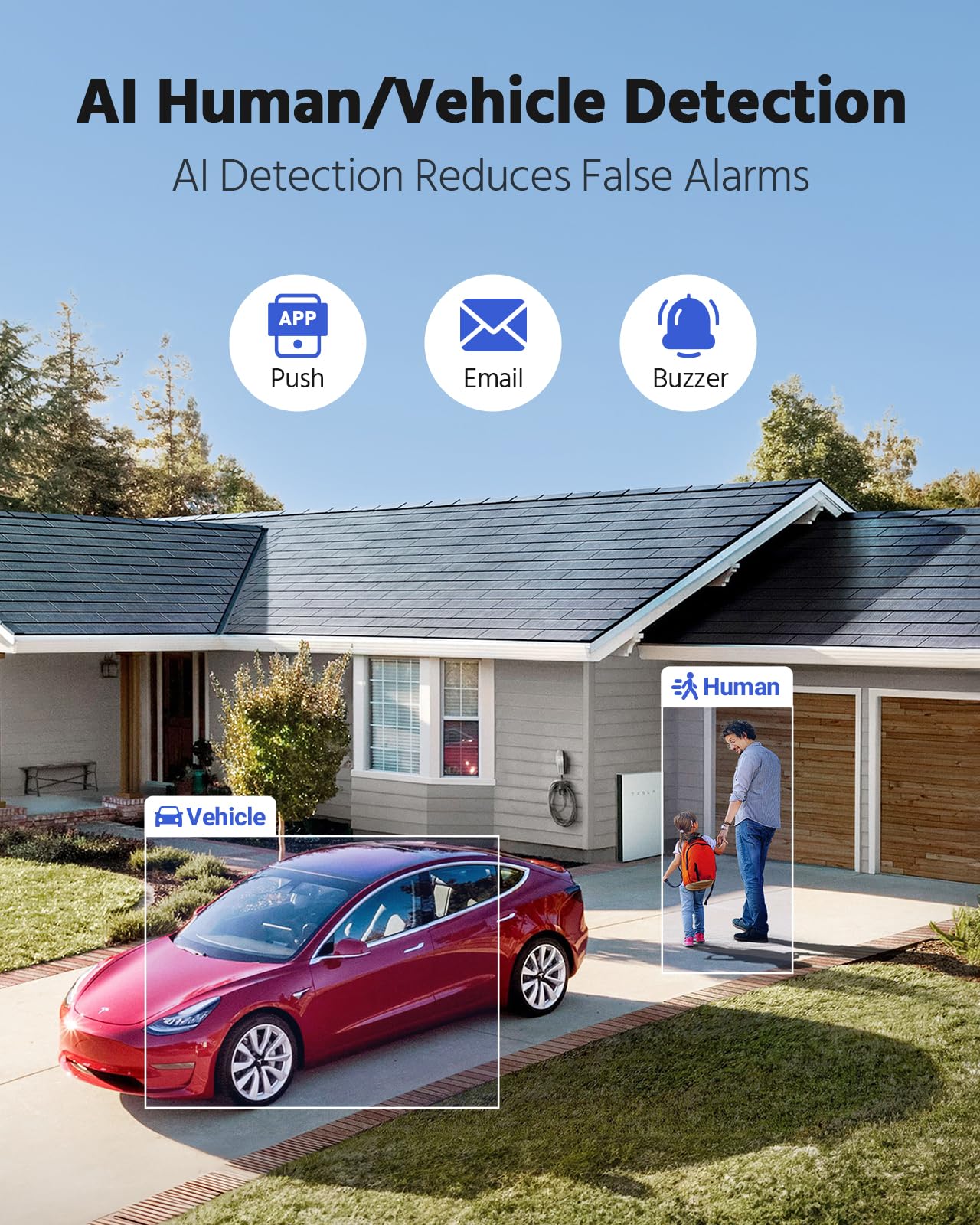 ANNKE 2MP Two-Way Audio Security Camera System, 8CH 3K Lite DVR, 8pcs 1080P CCTV White Wired Cams with Smart Color Night Vision, AI Motion Detection, 2TB HDD for Outdoor Home Surveillance