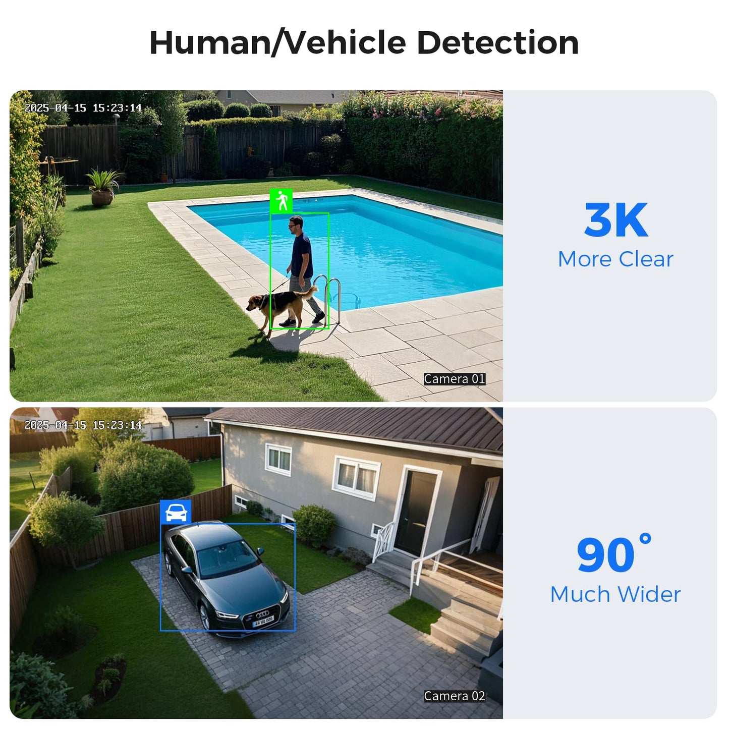 Hiseeu 3K Wired Outdoor Security Camera System with Audio,Smart Dual Light,5MP 8CH Surveillance DVR,8X5MP CCTV Cameras & 1TB Hard Drive,AI Human/Vehicle Detection,Smart Playback for Home Security