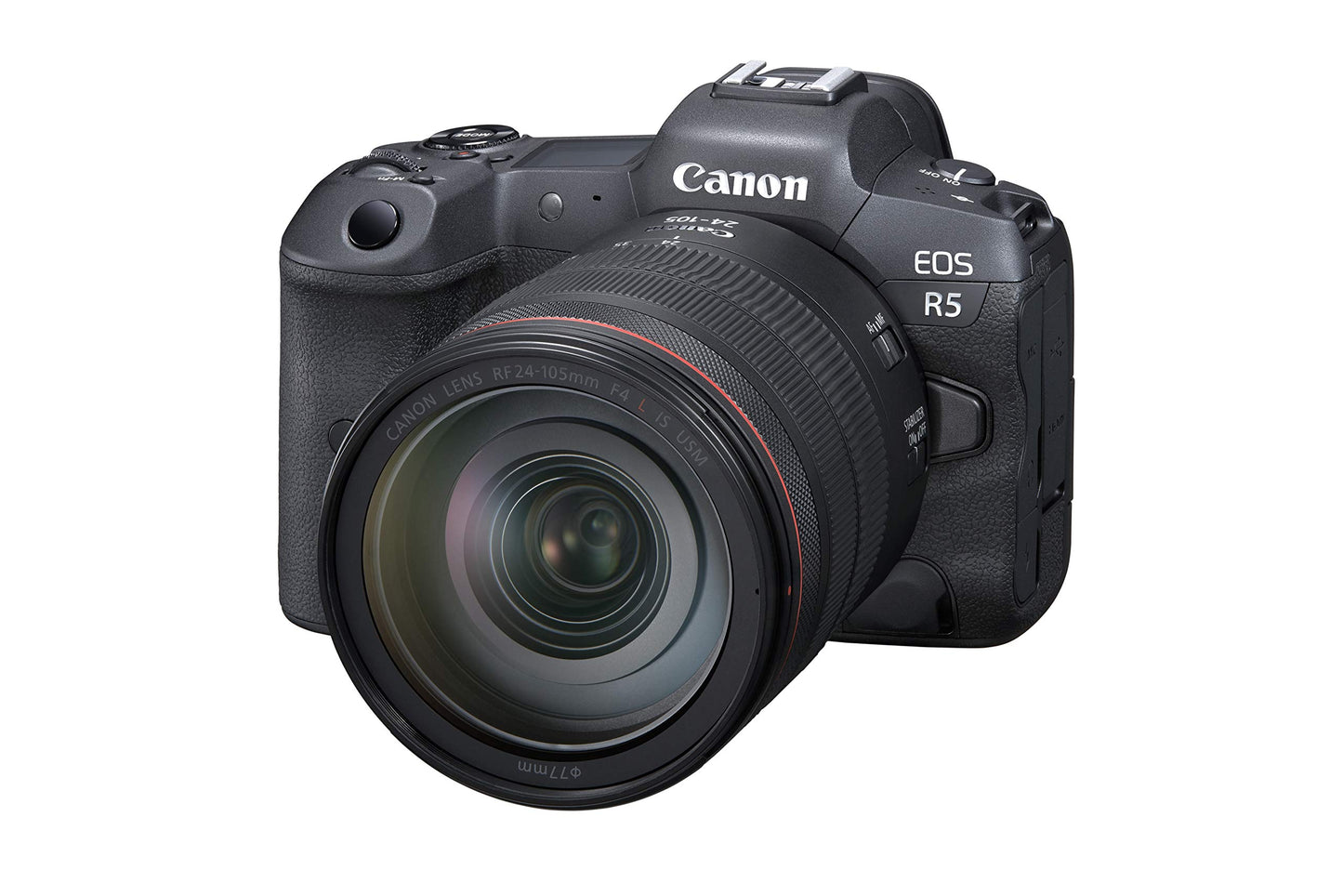 Canon EOS R5 Mirrorless Camera RF24-105mm F4 L is USM Lens Kit, Full-Frame Hybrid Camera, 8K Video, 45 Megapixel CMOS Sensor, DIGIC X Image Processor, Up to 12 FPS, RF Mount, Black