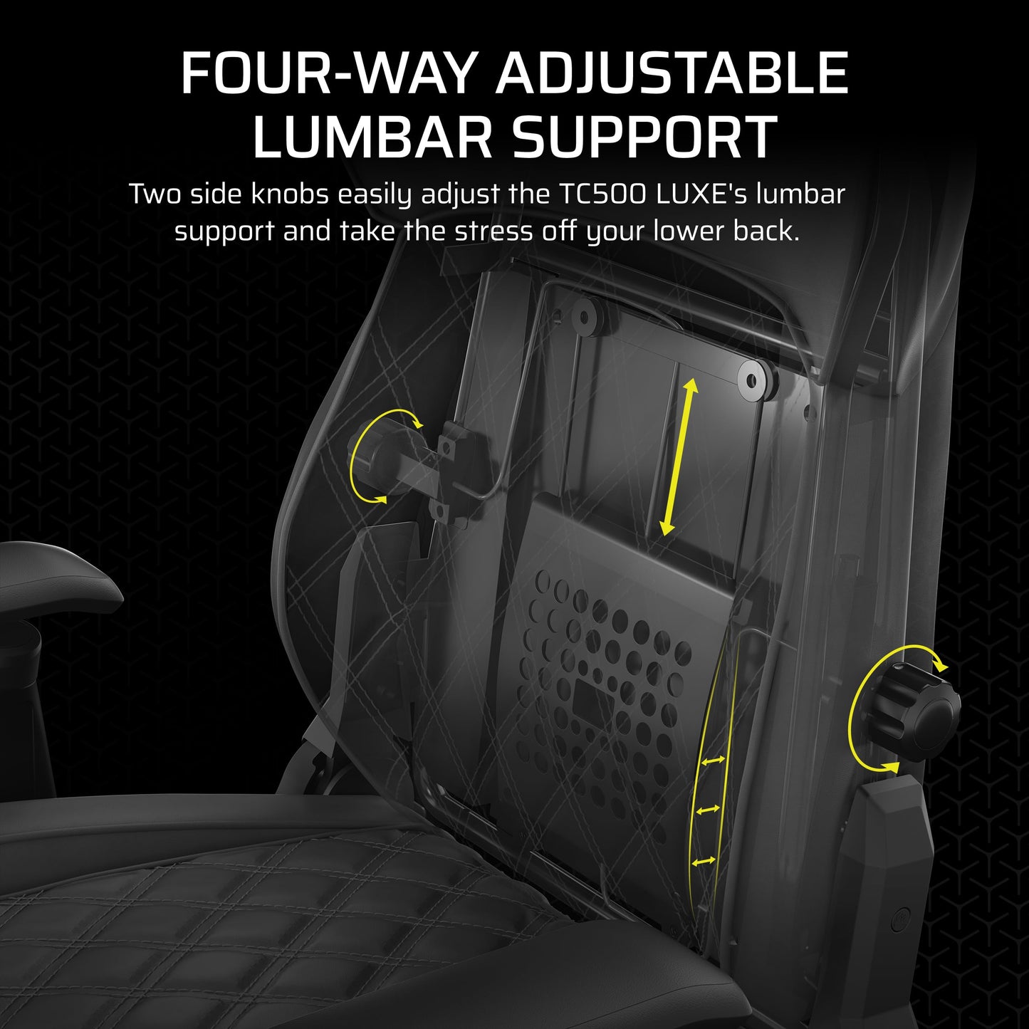 Corsair TC500 Luxe Gaming Chair – Premium Breathable Fabric – Wide Seat – Five-Way Adjustable Armrests – Adjustable Built-in Lumbar Support – 90-135 Degree Recline – Frost