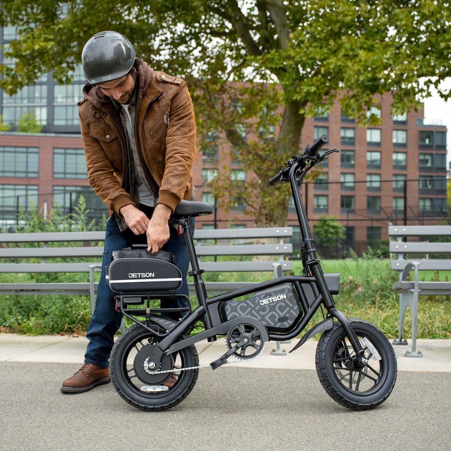 Jetson Bolt Pro Max Electric Bike, Portable Electric Bike with Carry Handles, Folding Design, and Twist Throttle, Up to 15.5 Mph, 14-Inch Tires, Age 12+
